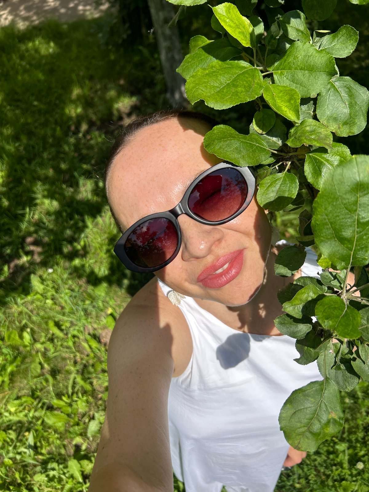 Lazy summer morning in a Chaikovsky backyard garden