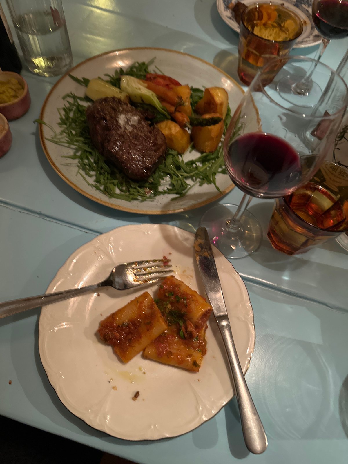 Dinner documented at restaurant in Sant Joan de Labritja