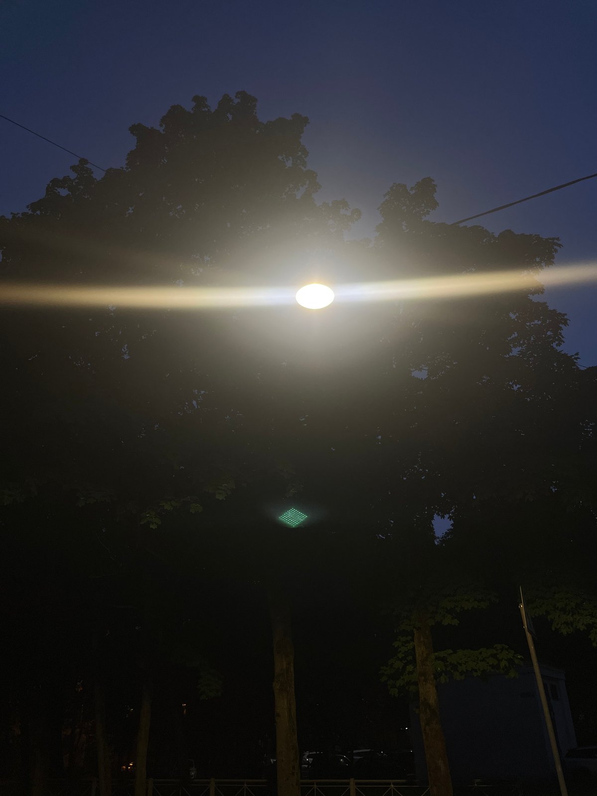 Nighttime scenes with bright lighting documented in Russia