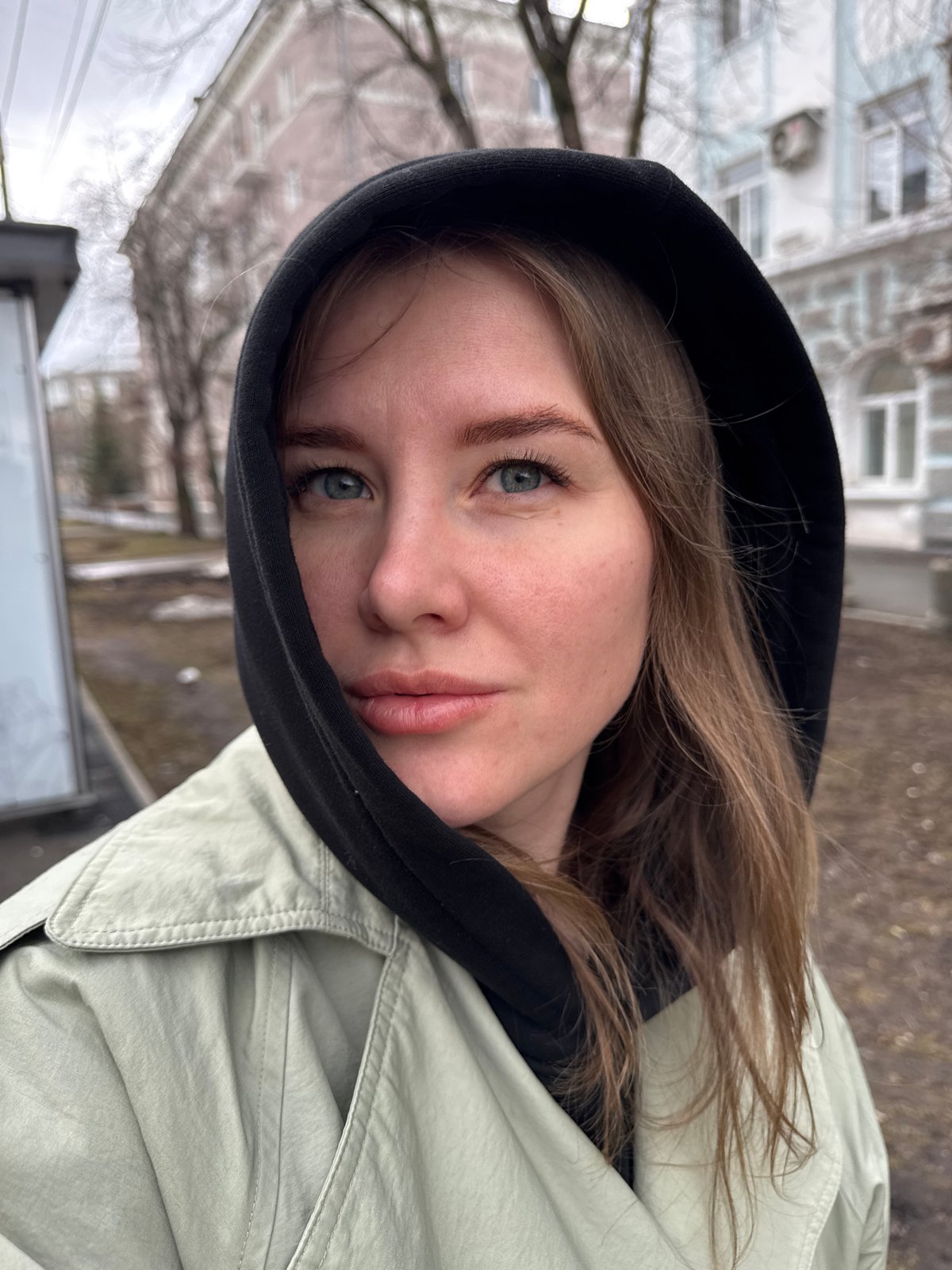 Morning street scenes documented in Perm, Russia