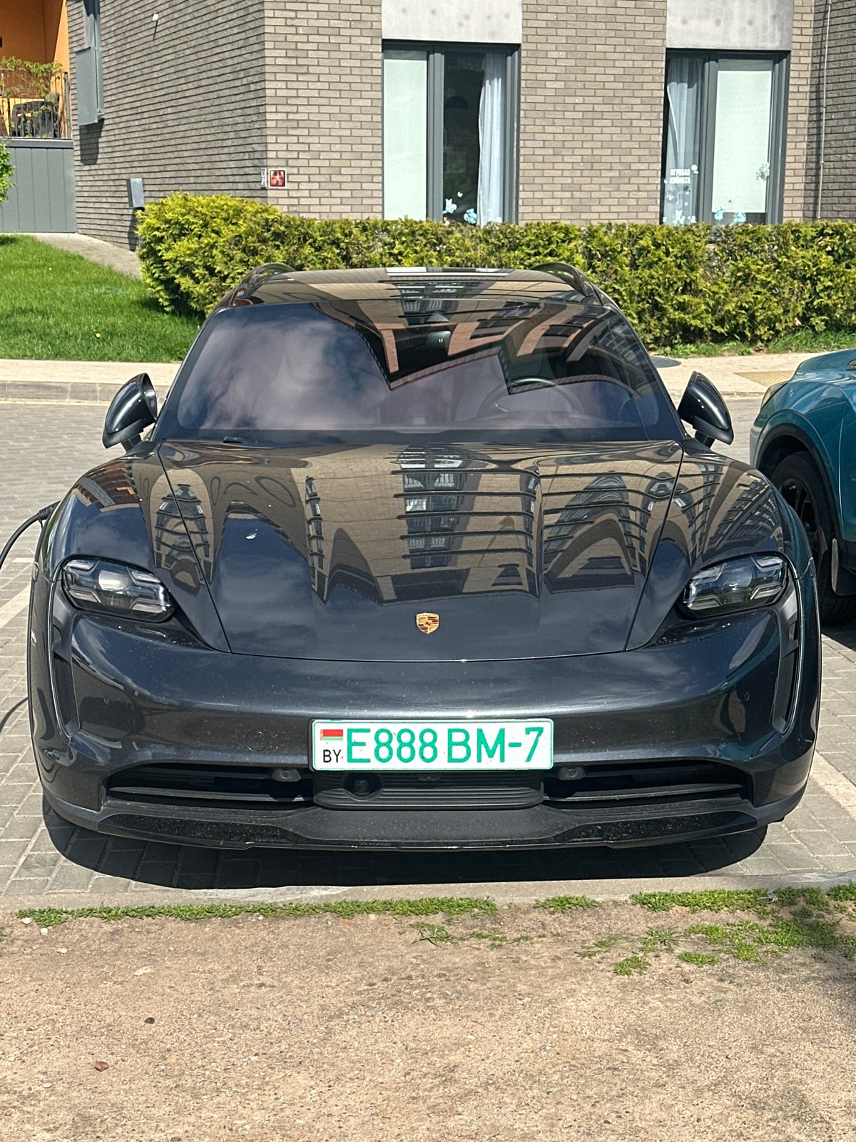 Mixed vehicles and art installations spotted in Belarus village