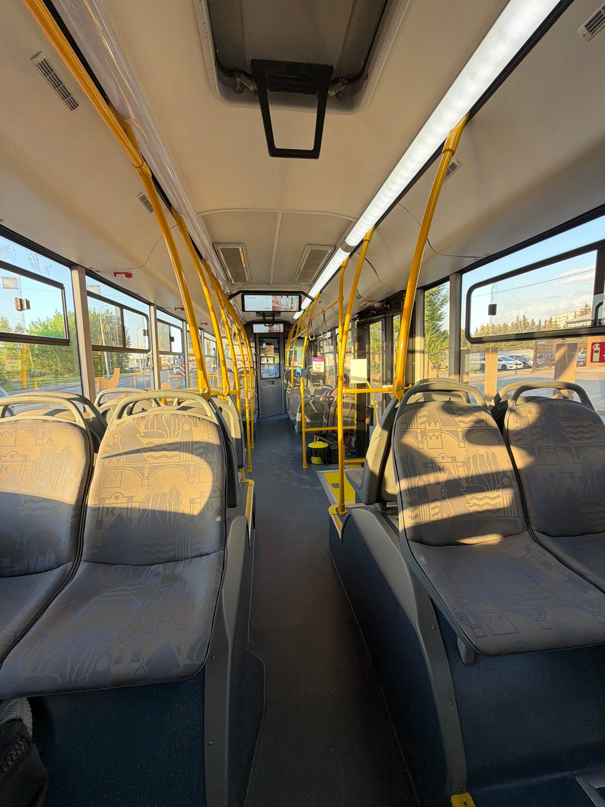 Bus interior documented in Krasnoyarsk, Russia