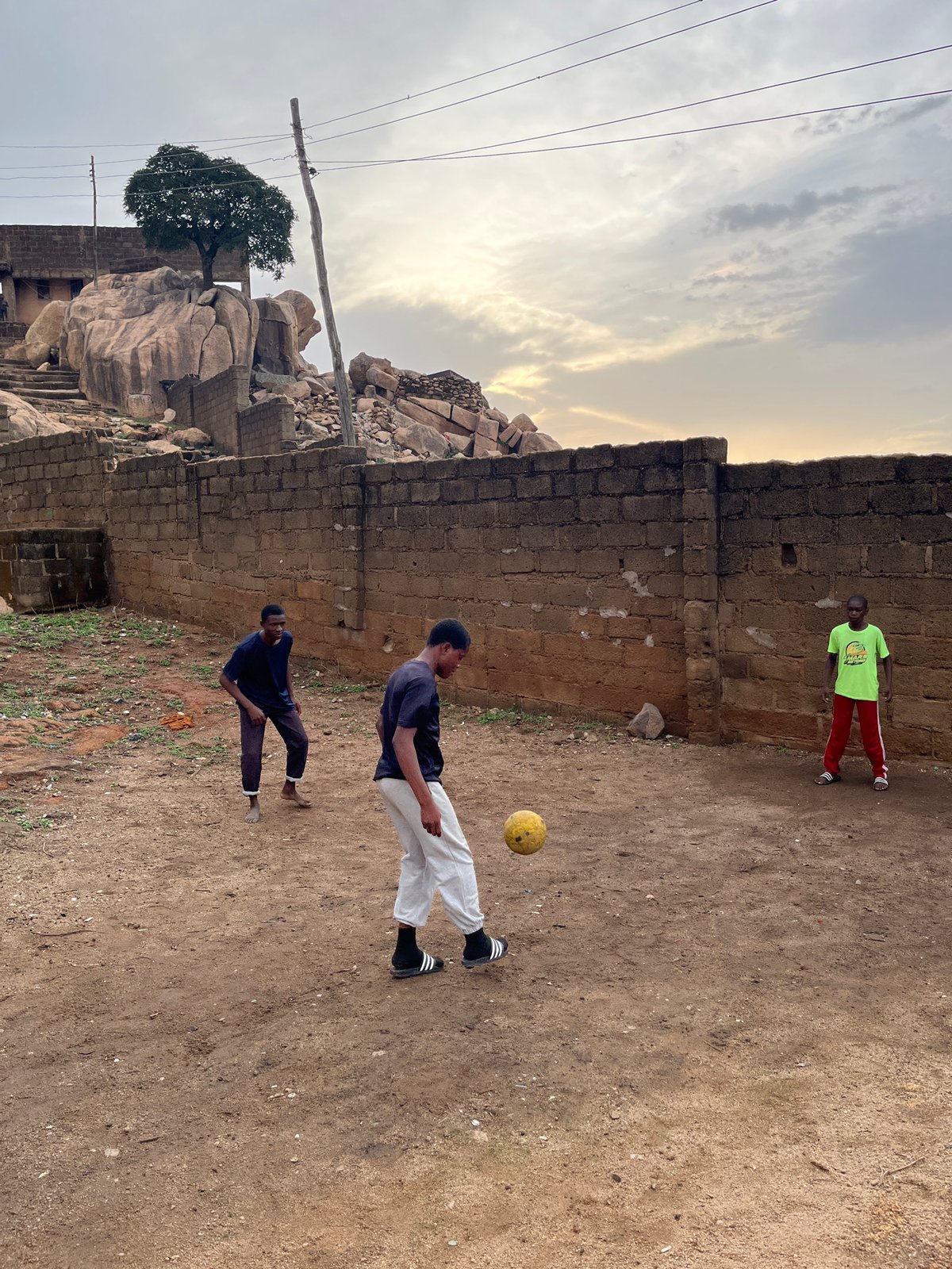 Afternoon life captured in Jos Nigeria residential area