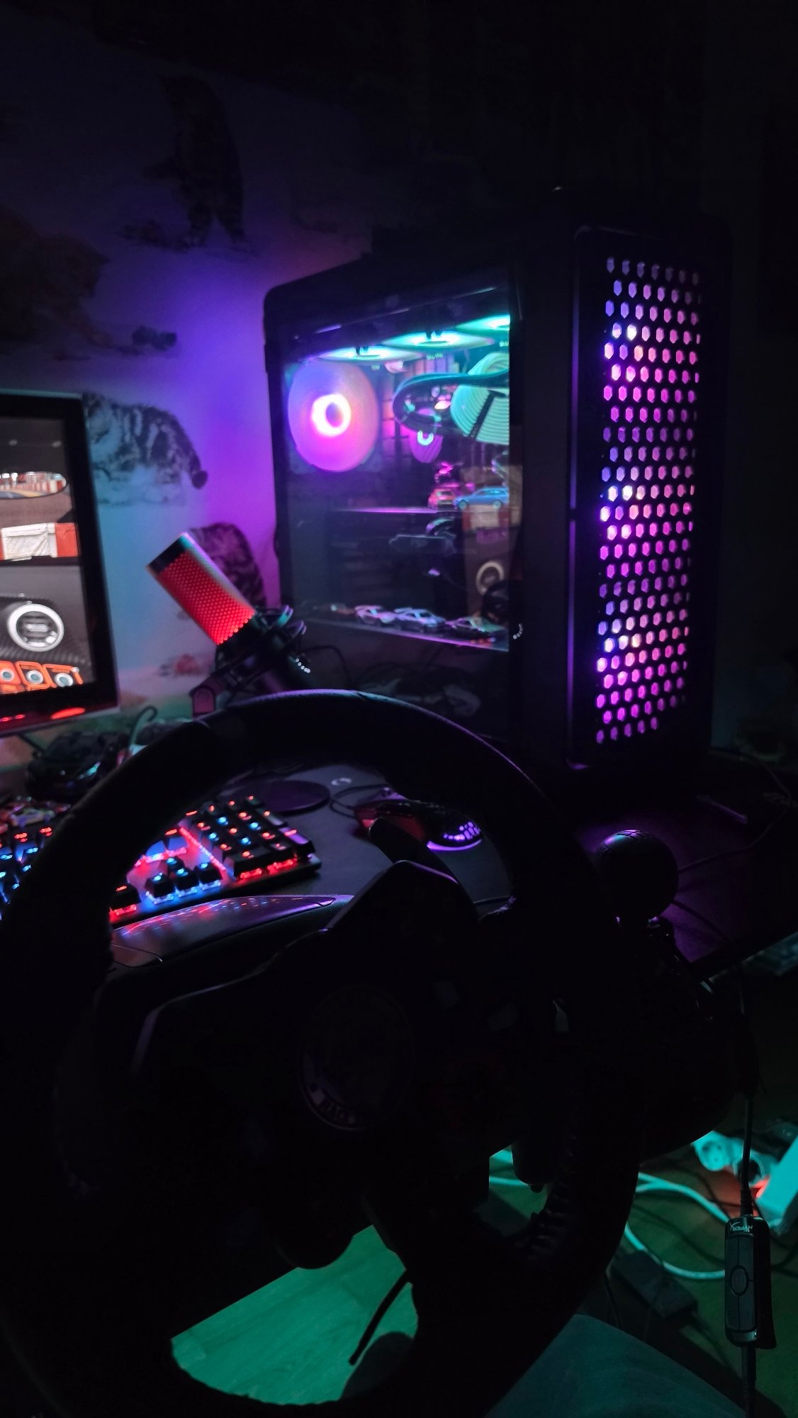 Gaming PC setup with RGB lighting spotted in Varna