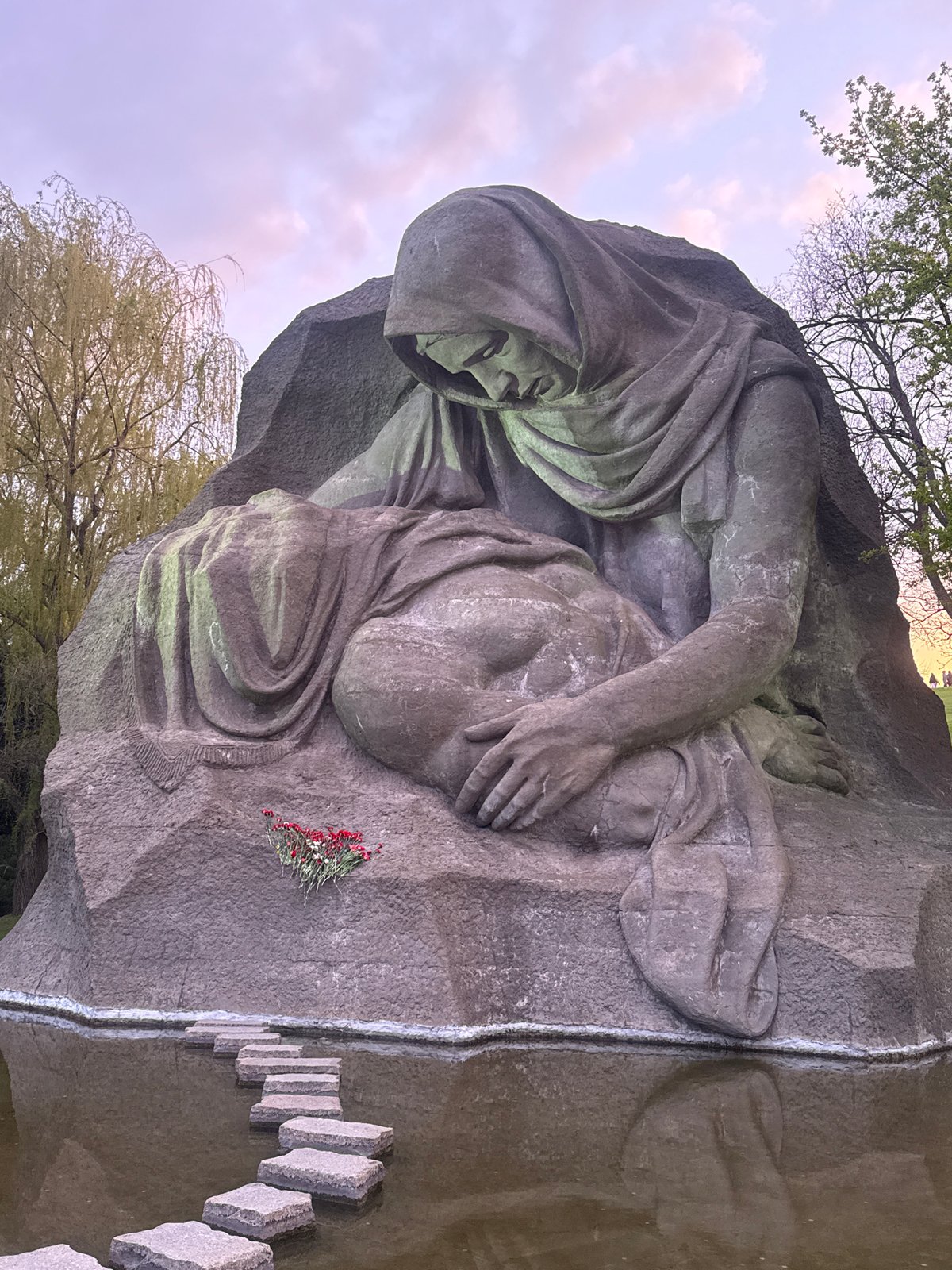 Visitor documents WWII memorial monuments in Volgograd, Russia