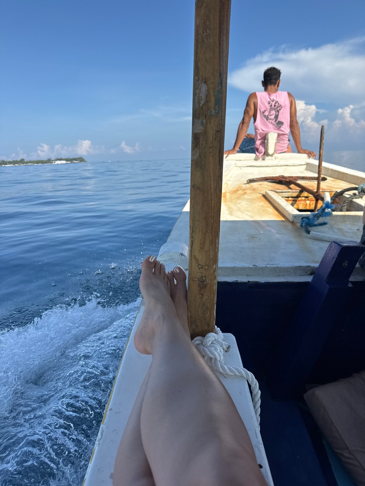 Leisure boat moment captured in Indonesian waters