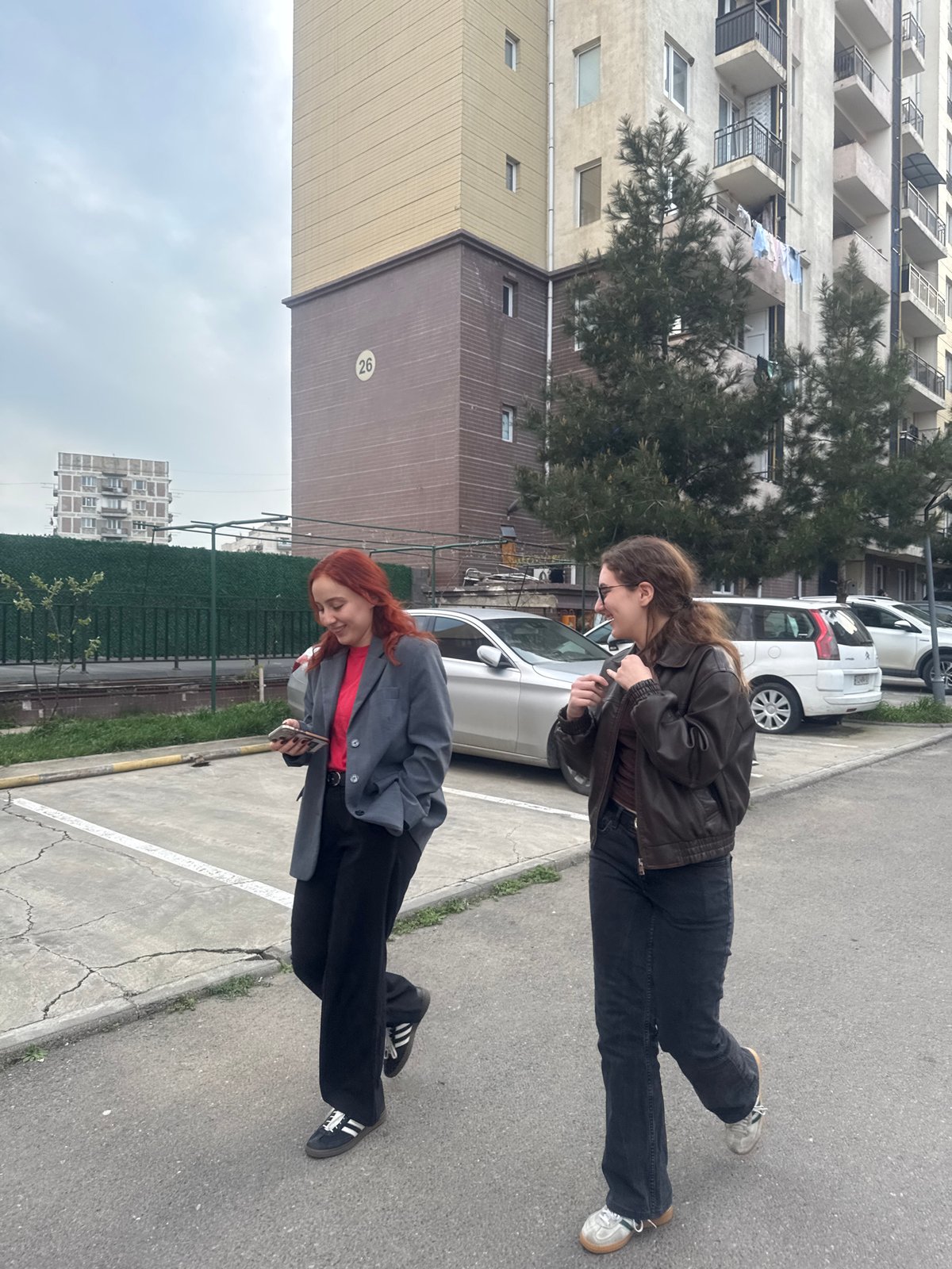 Two women spend afternoon together across multiple Tbilisi locations