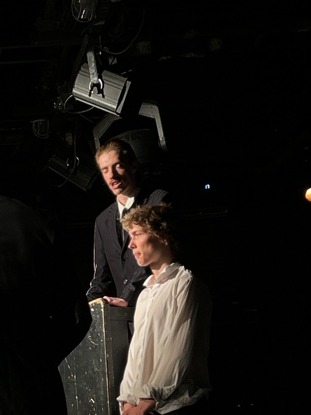 Theatrical performance or rehearsal documented by witnesses