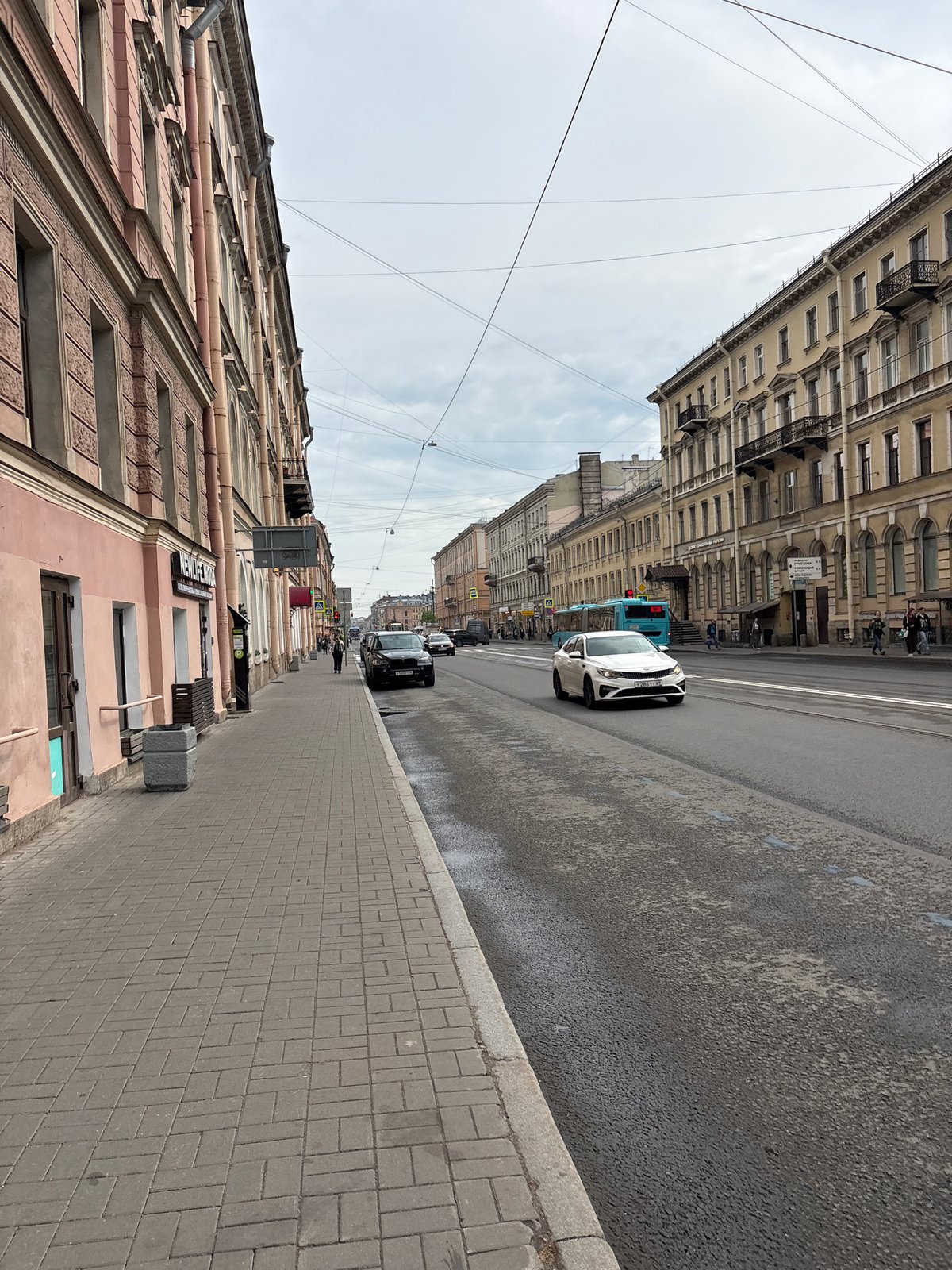 Morning street scenes documented across Saint Petersburg neighborhoods