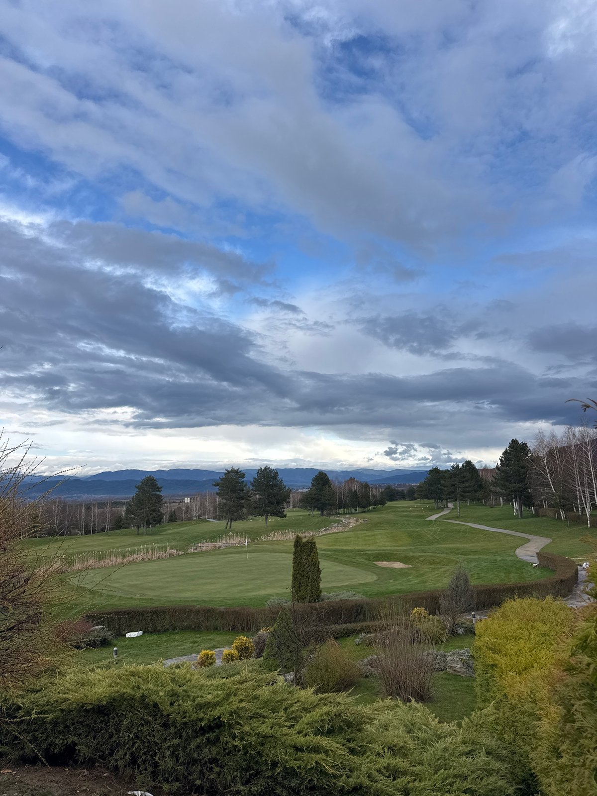 Golf course landscape documented in Razlog, Bulgaria