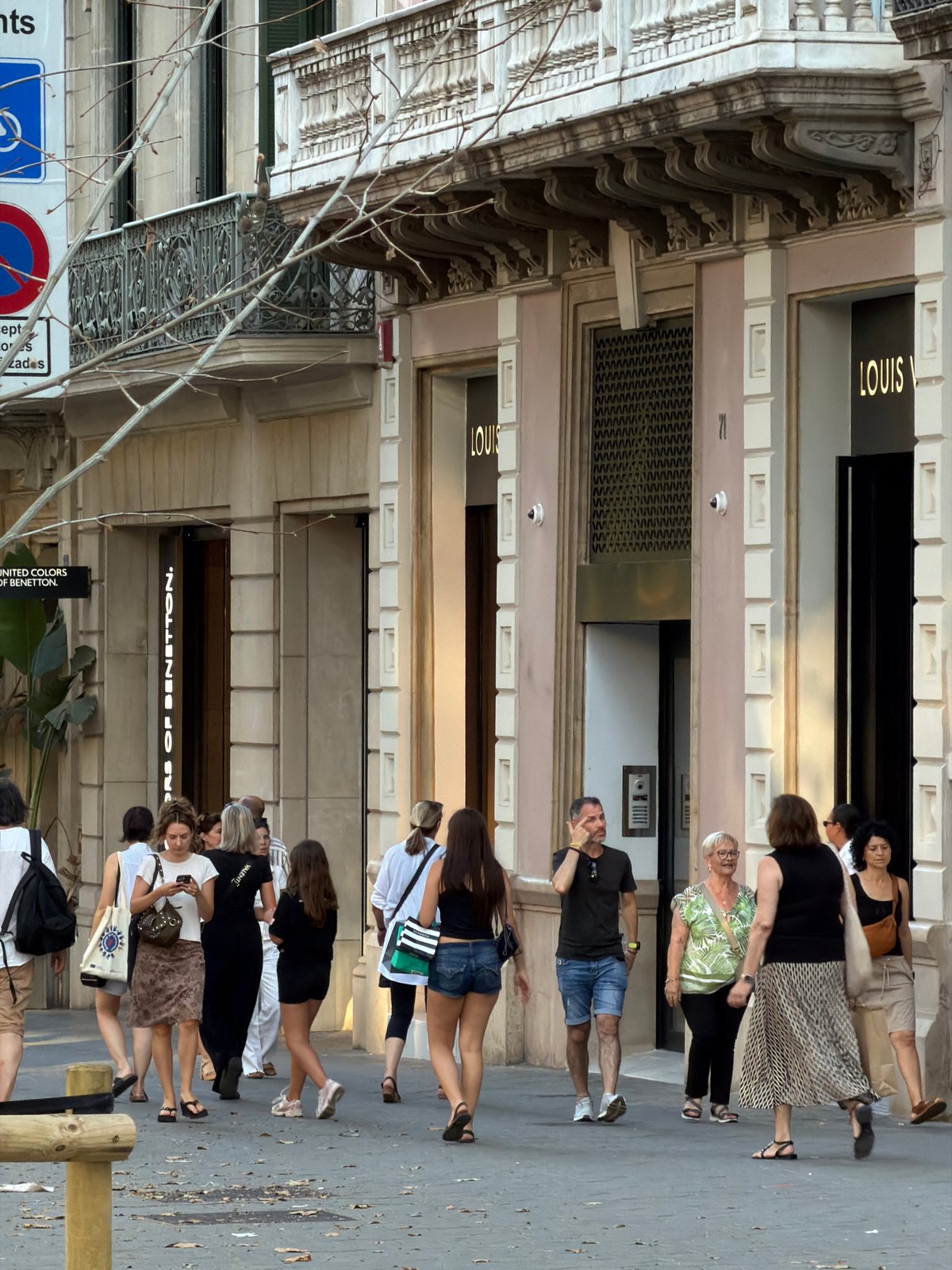 Barcelona's Eixample architecture at golden hour