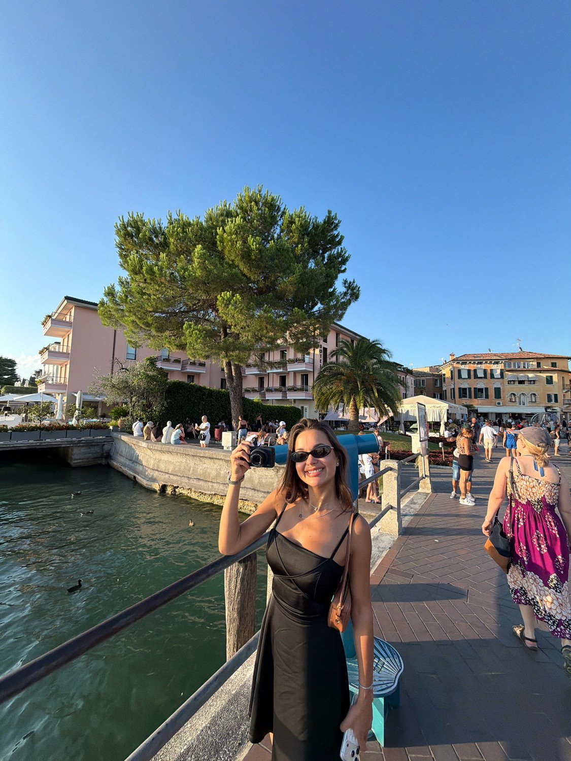 Sirmione's Roman and medieval landmarks on a summer afternoon