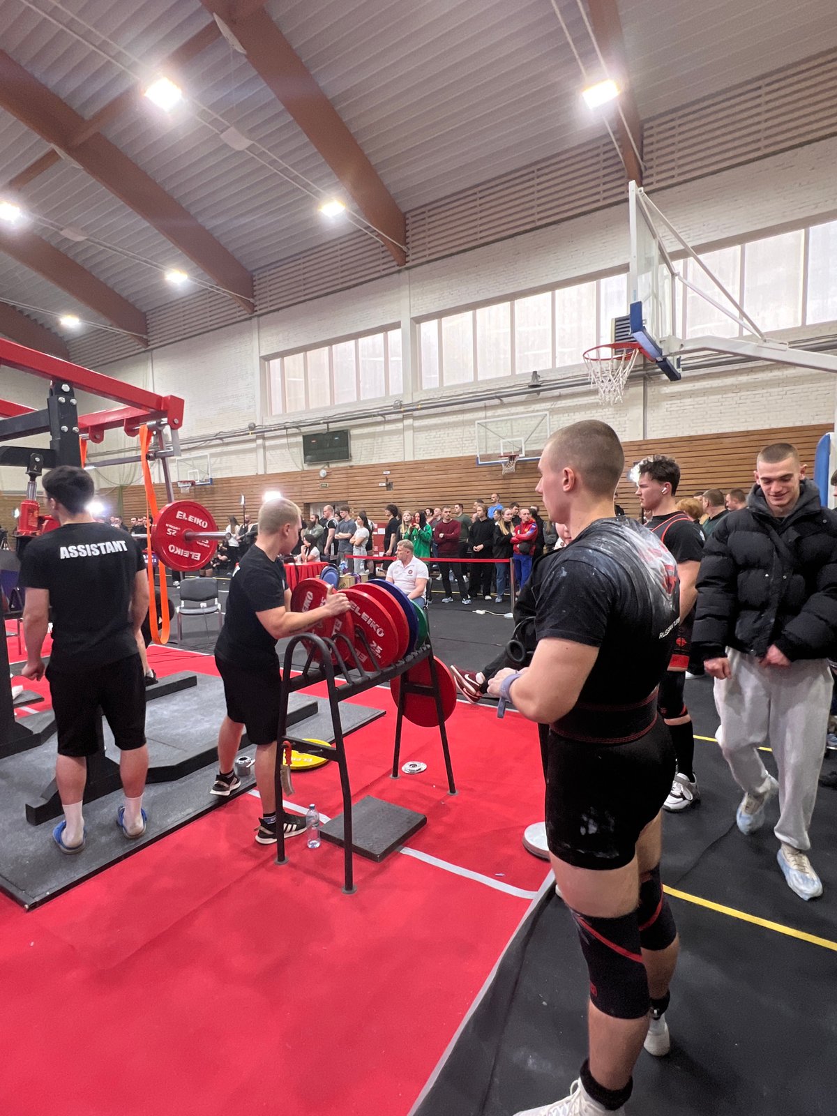 Weightlifting competition underway in Saint Petersburg gymnasium