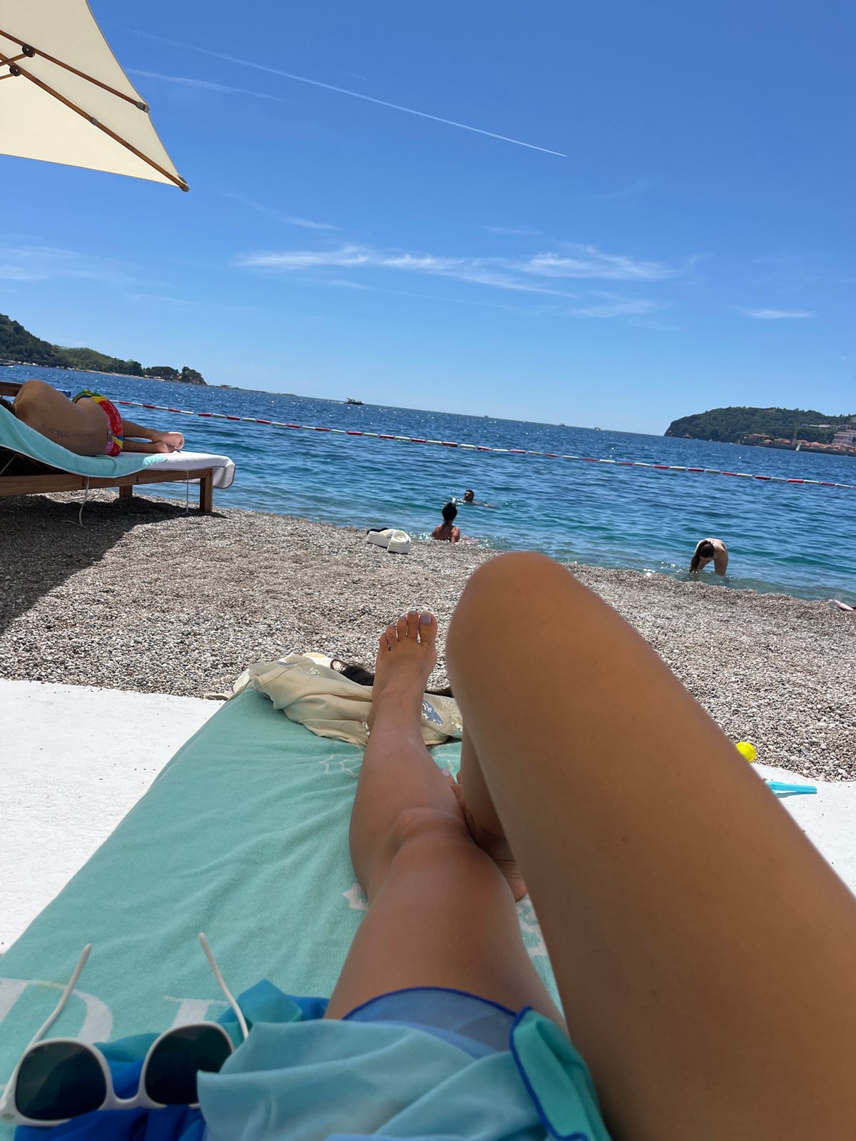 Beach day and coastal ride in Budva, Montenegro