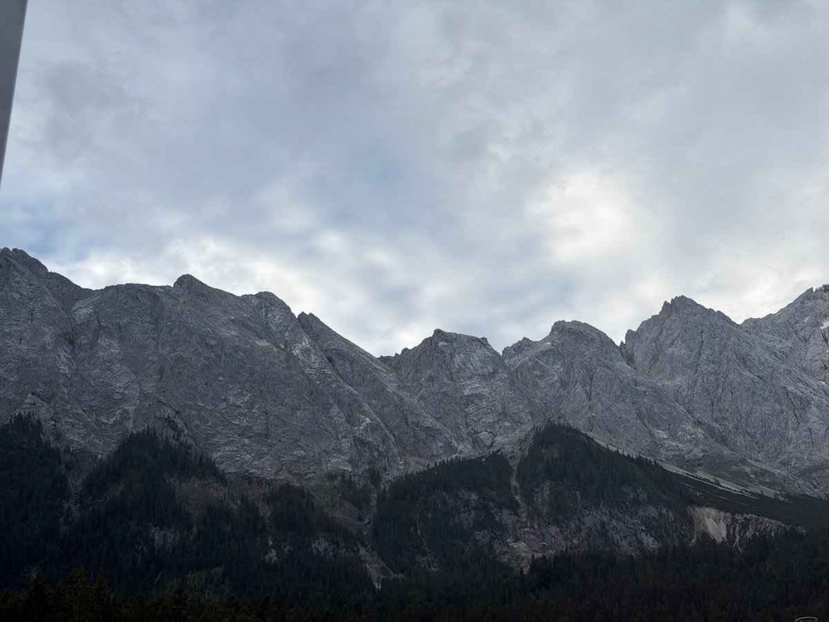 Morning views of the Zugspitze and surroundings in Grainau