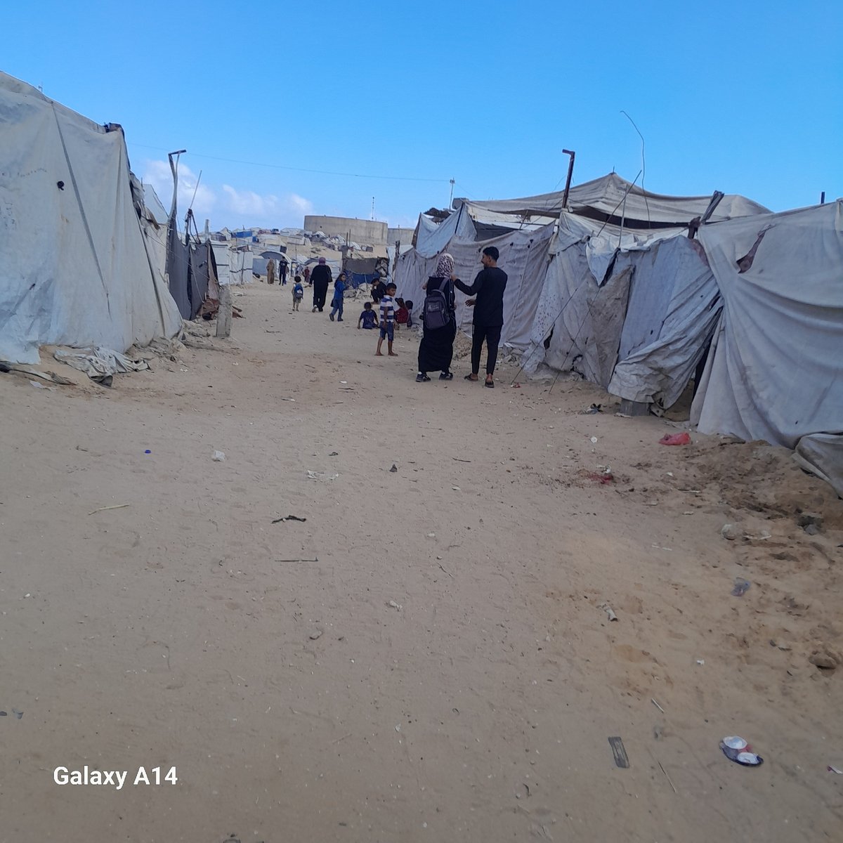 Refugee camp conditions in Khan Yunis, Palestinian Territories