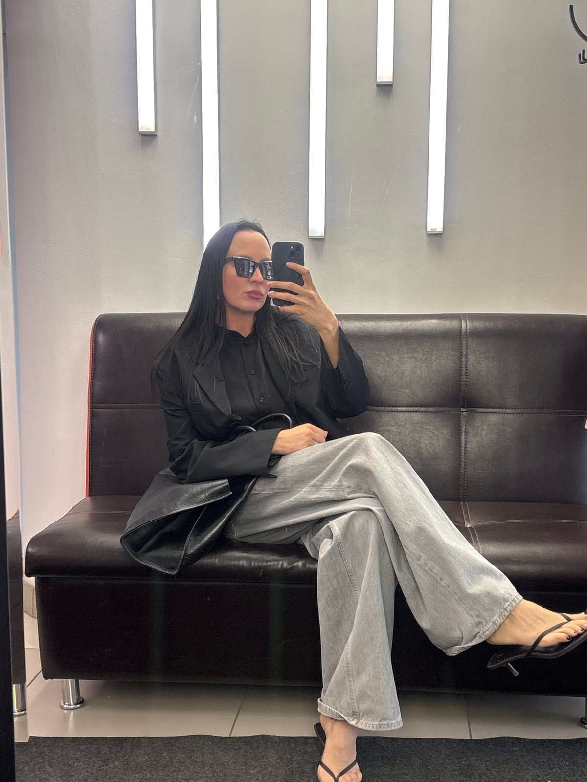 Women document beauty salon visit with selfies in Chaikovsky
