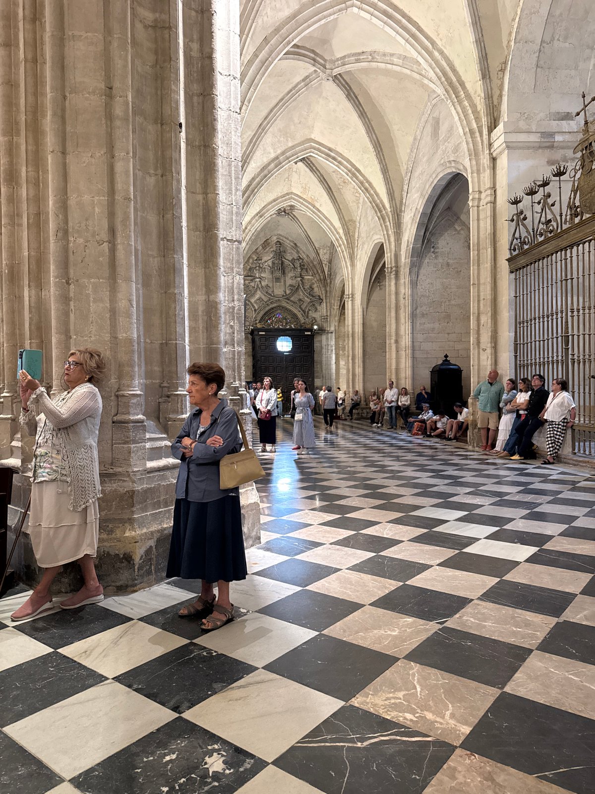 Robed ceremony inside Oviedo's ornate cathedral