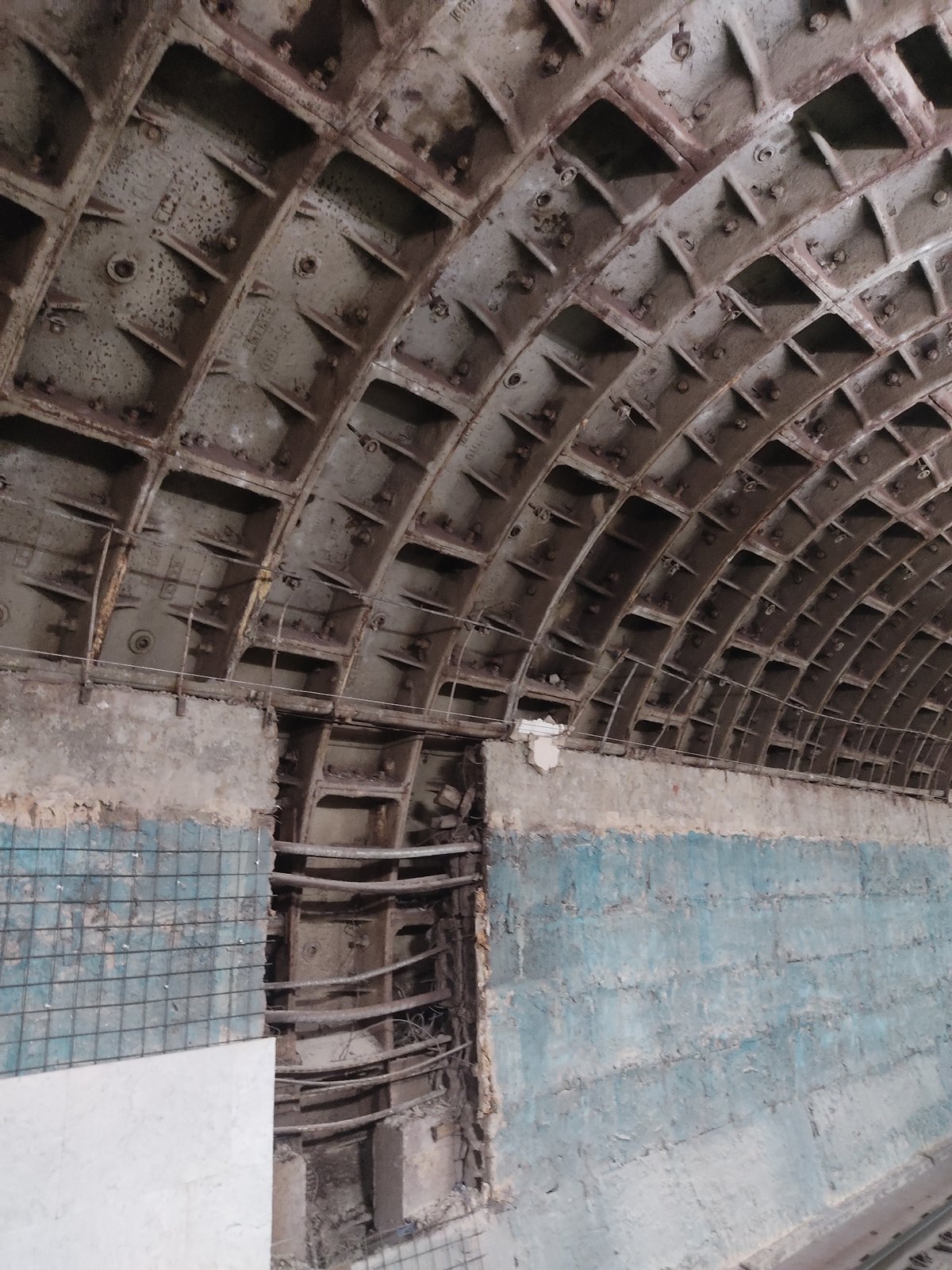 Urban infrastructure documentation captures subway construction and architectural details
