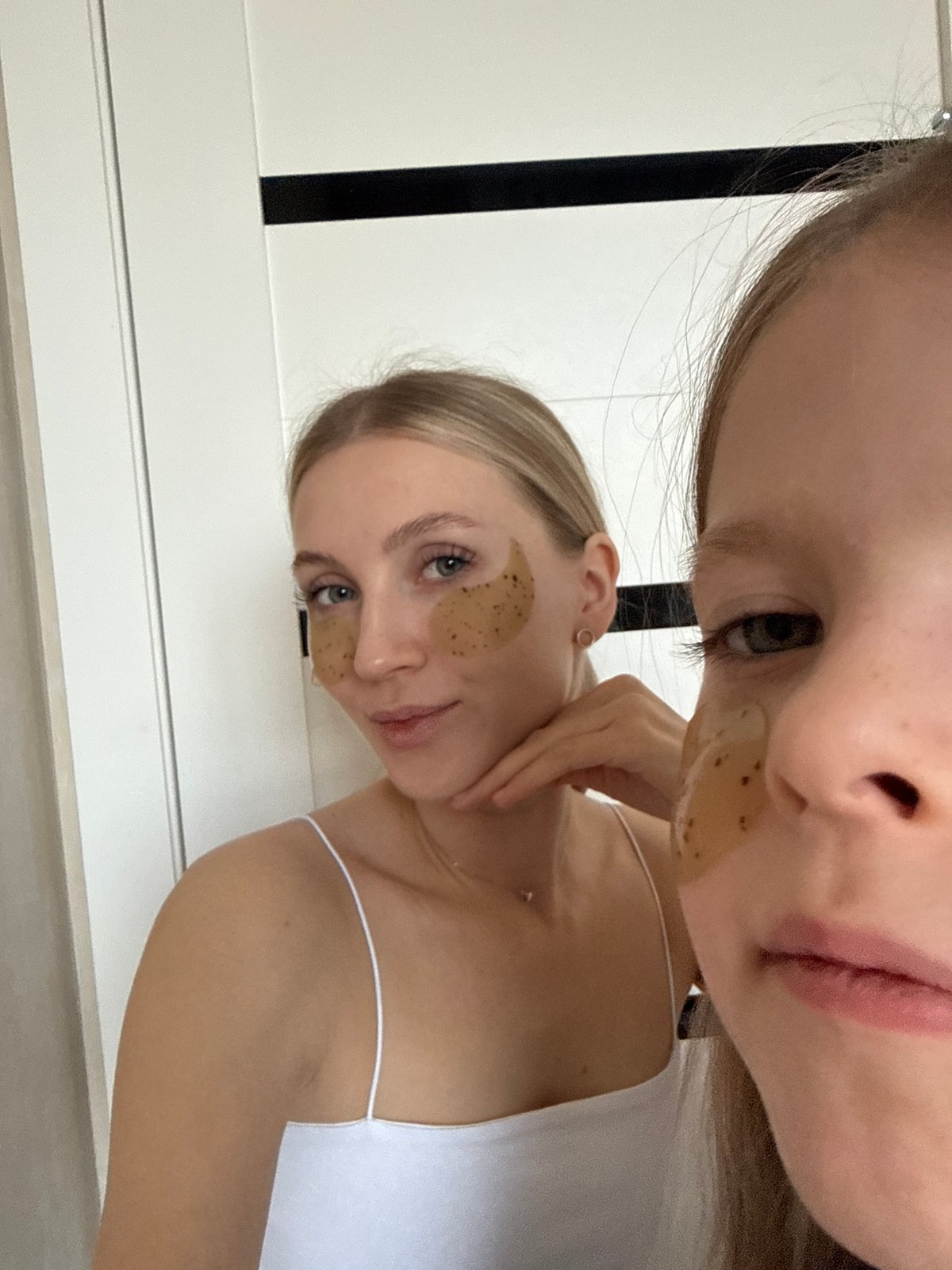 Mirror selfie session with cat captured in Izhevsk