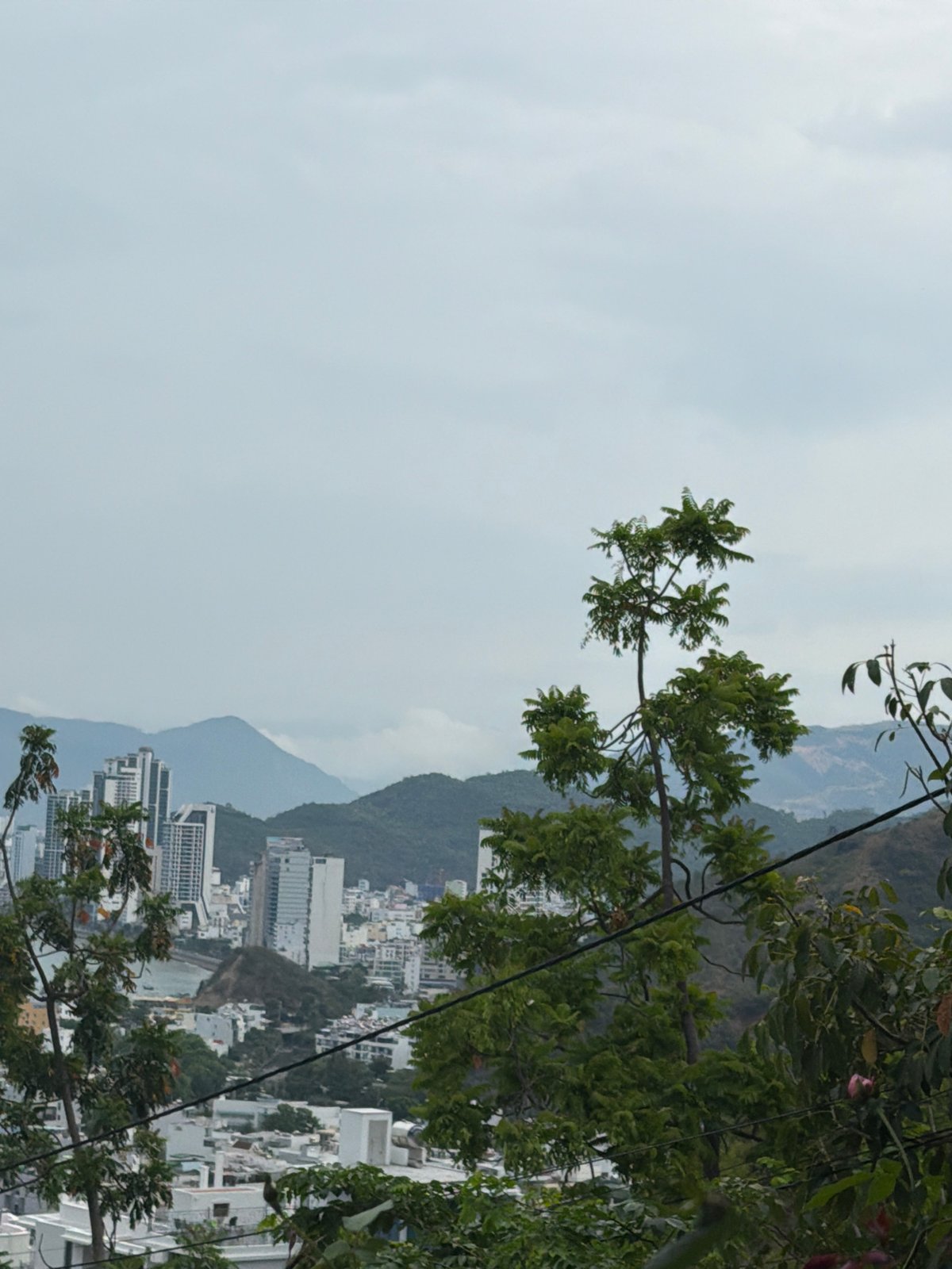 Morning panoramic views captured across Nha Trang Bay, Vietnam