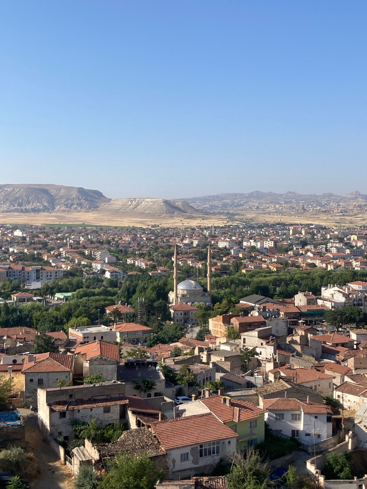 Hilltop panoramas over Avanos and its rocky Cappadocian surroundings