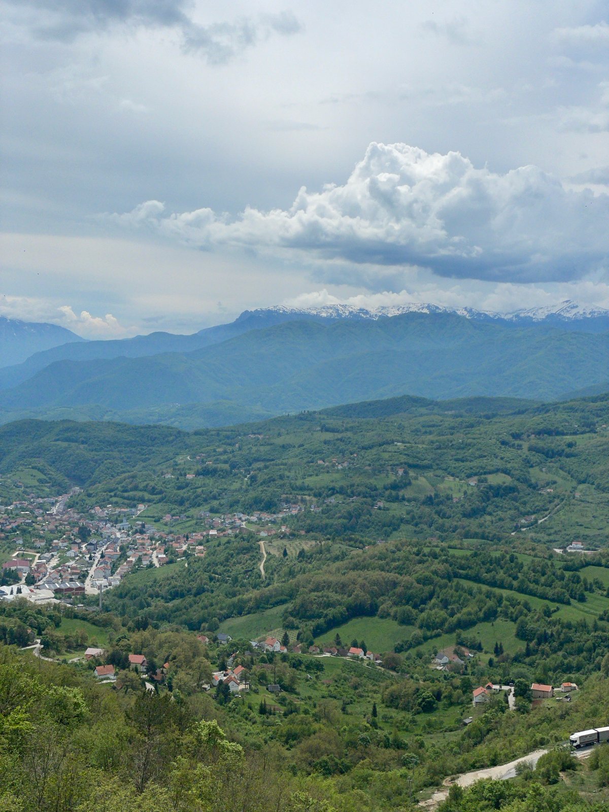 Peaceful mountain landscape observed in Gmići, Bosnia Herzegovina