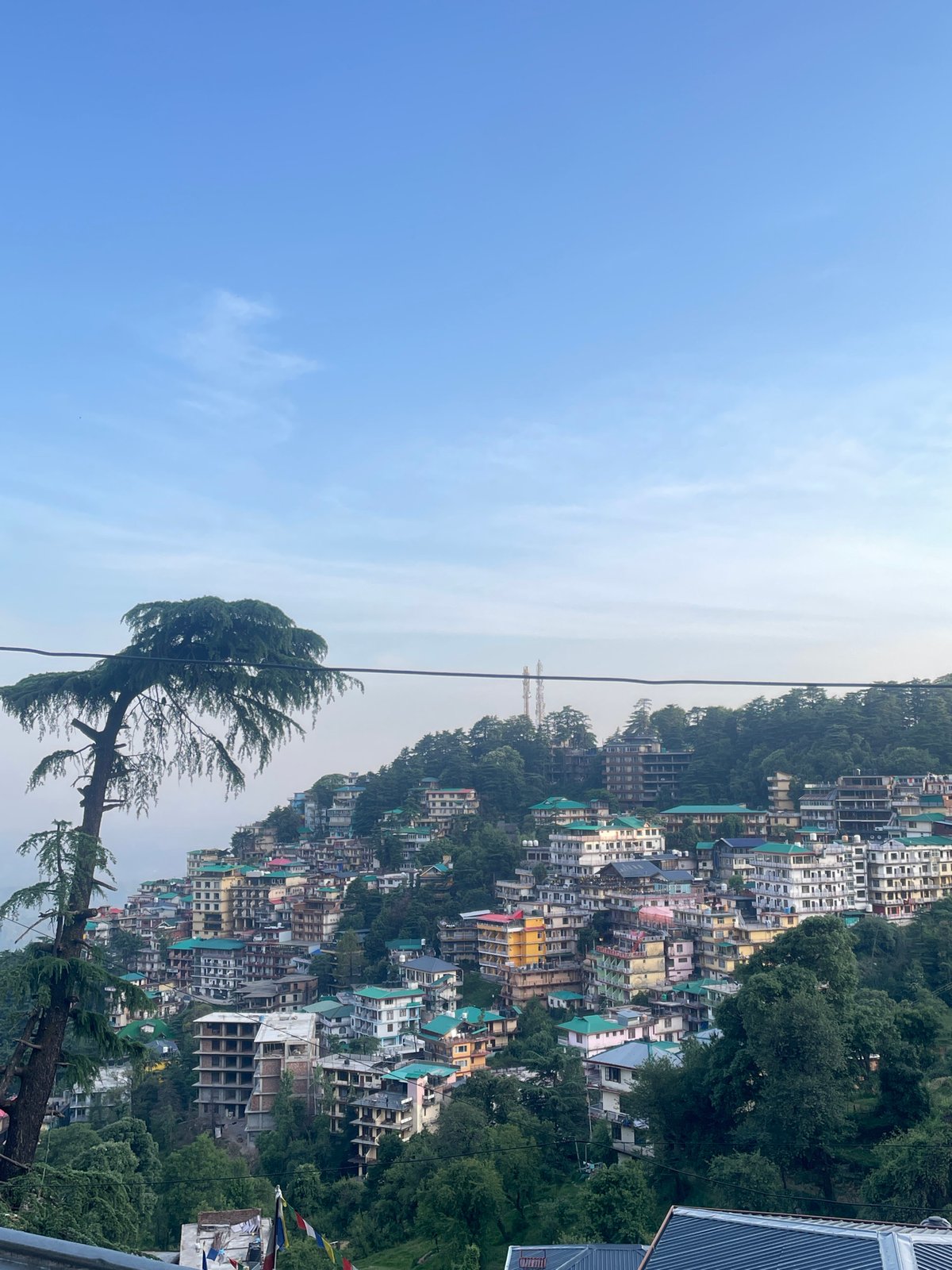 Hillside towns documented in Dharamkot-Bhagsu valley region