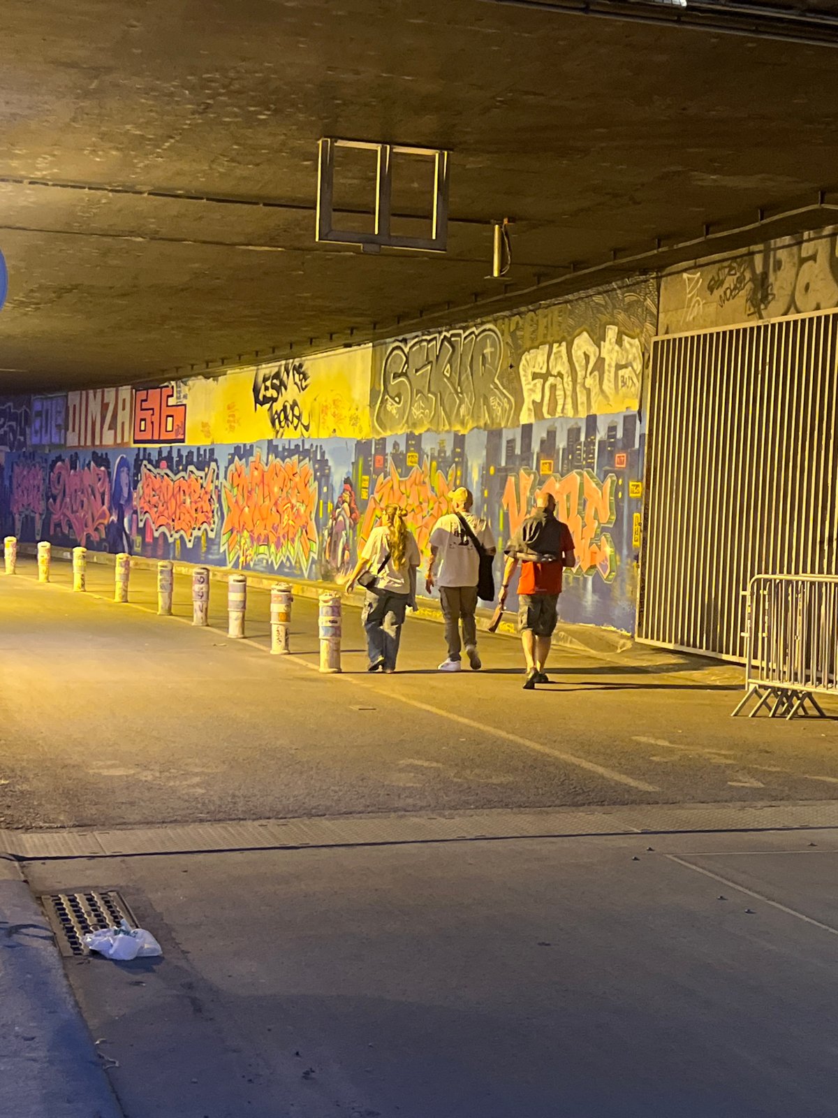 Evening street performances enliven Paris Seine riverfront during twilight hours
