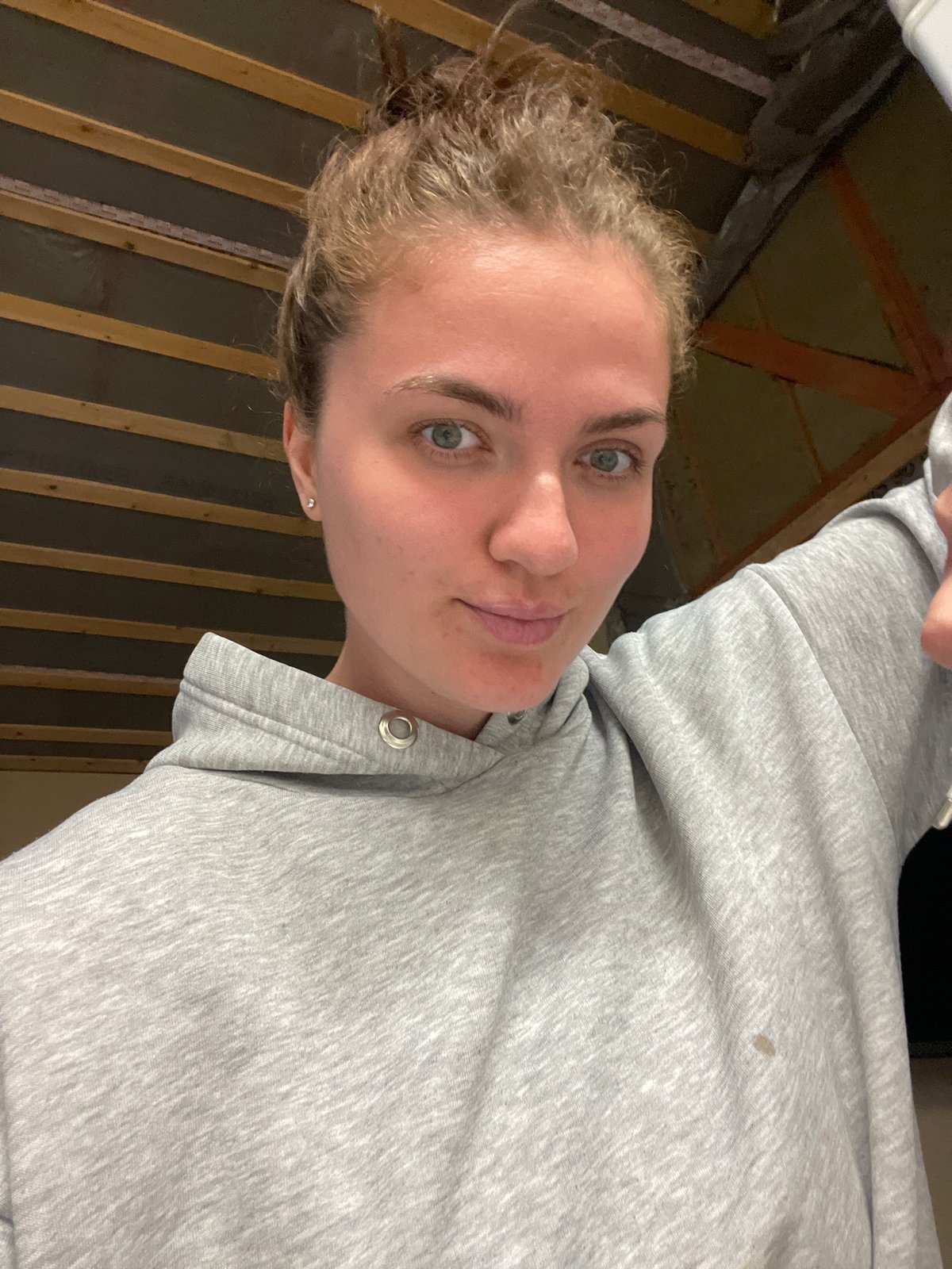 Woman observed at outdoor fire pit in Russia