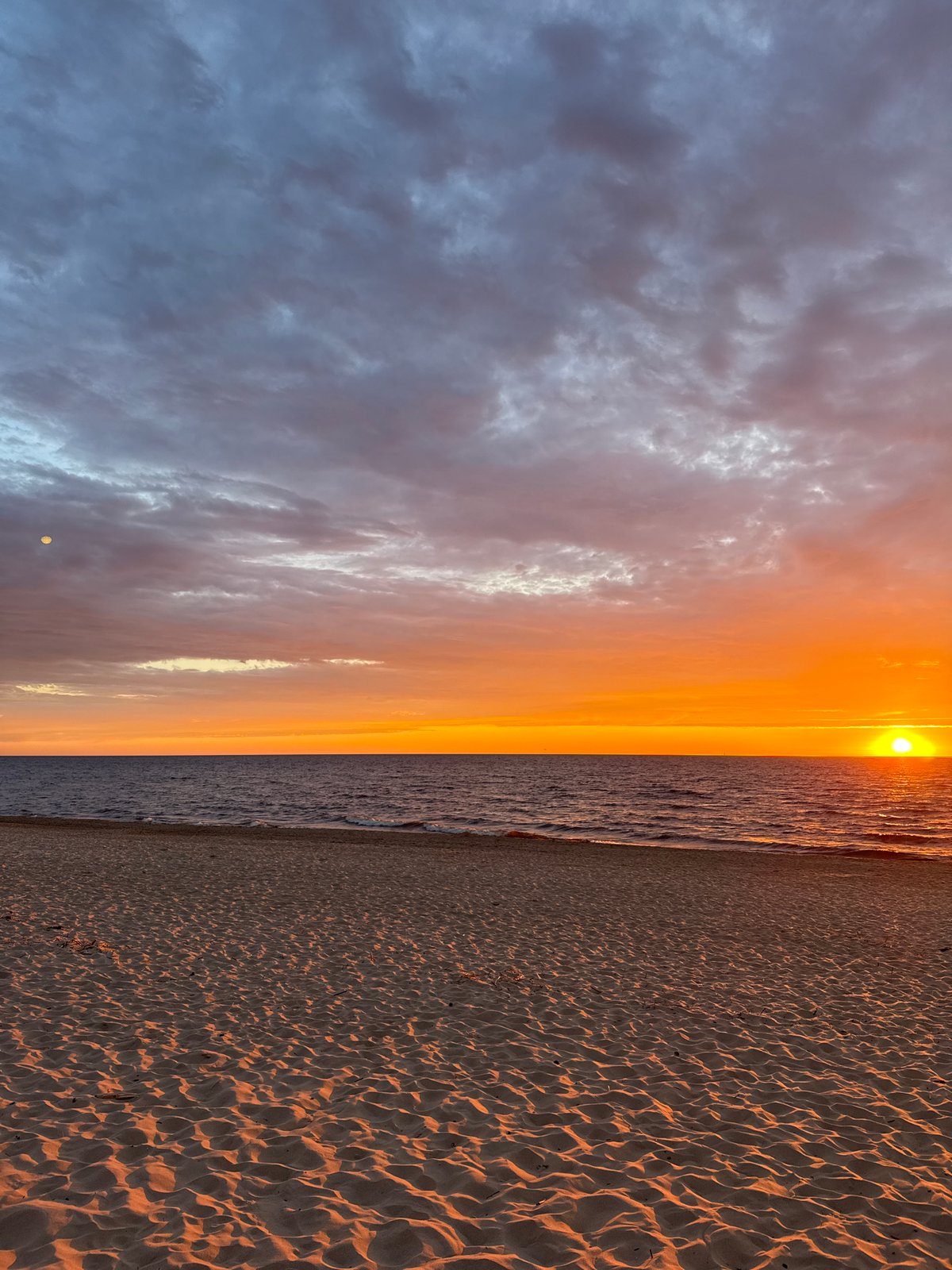 Sunset captured at Carnikava beach, Latvia