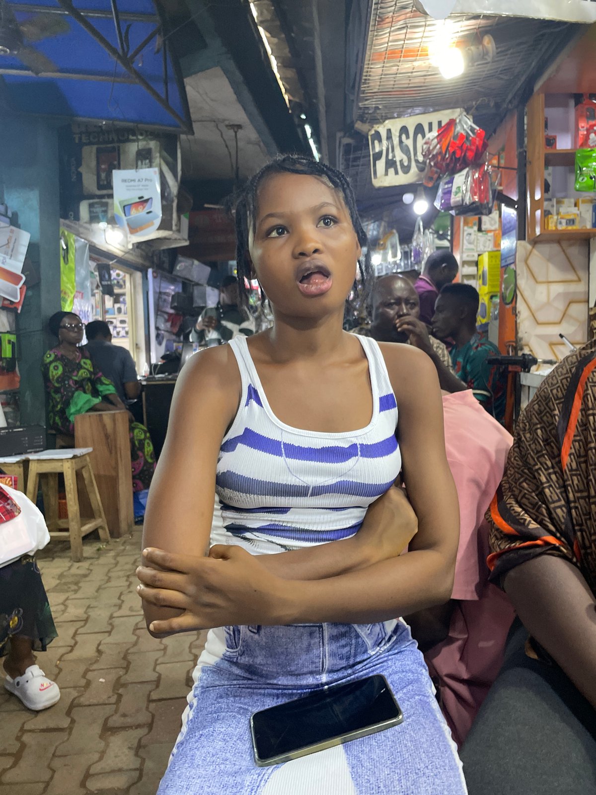 Nkpor market in full swing — vendors, produce, and street commerce