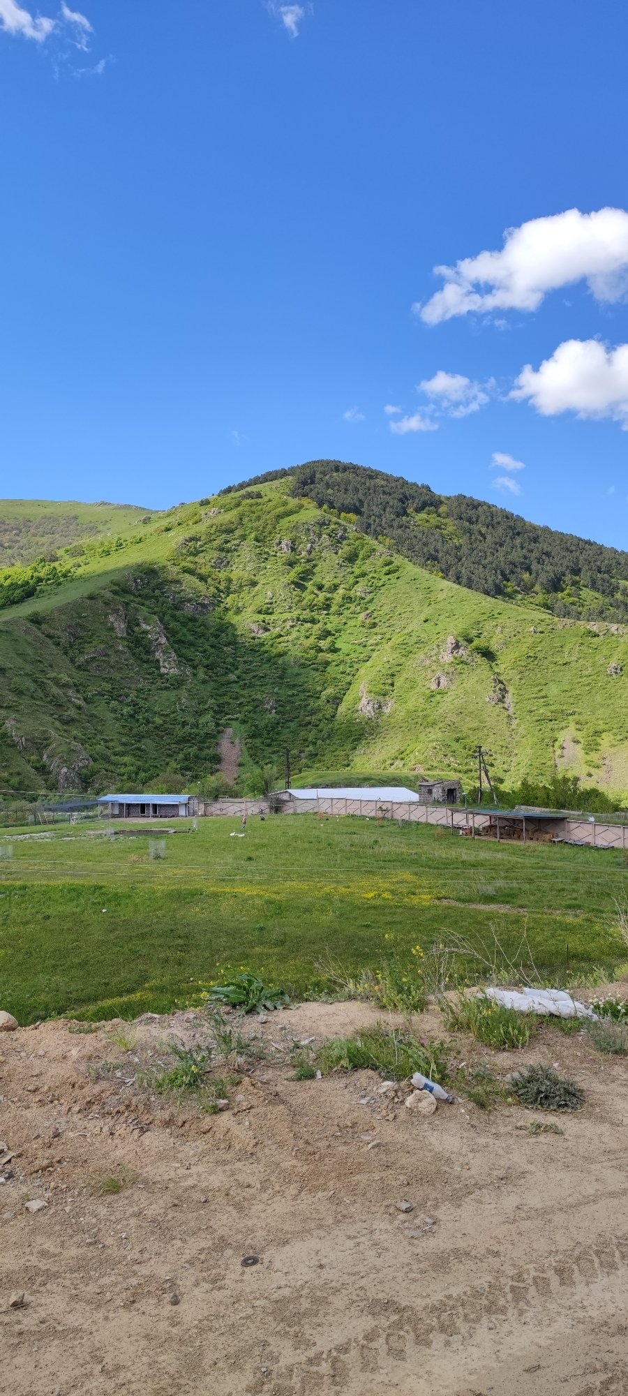 Mountain landscape observed in Vanadzor, Armenia