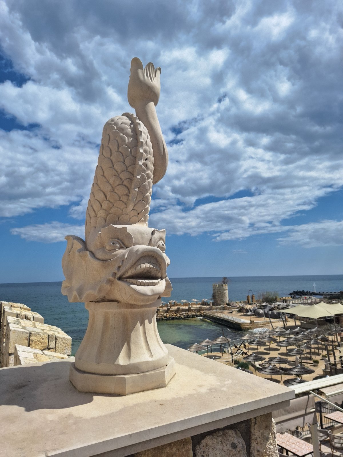 Tourist explores historic Varna landmarks and coastline over morning hours