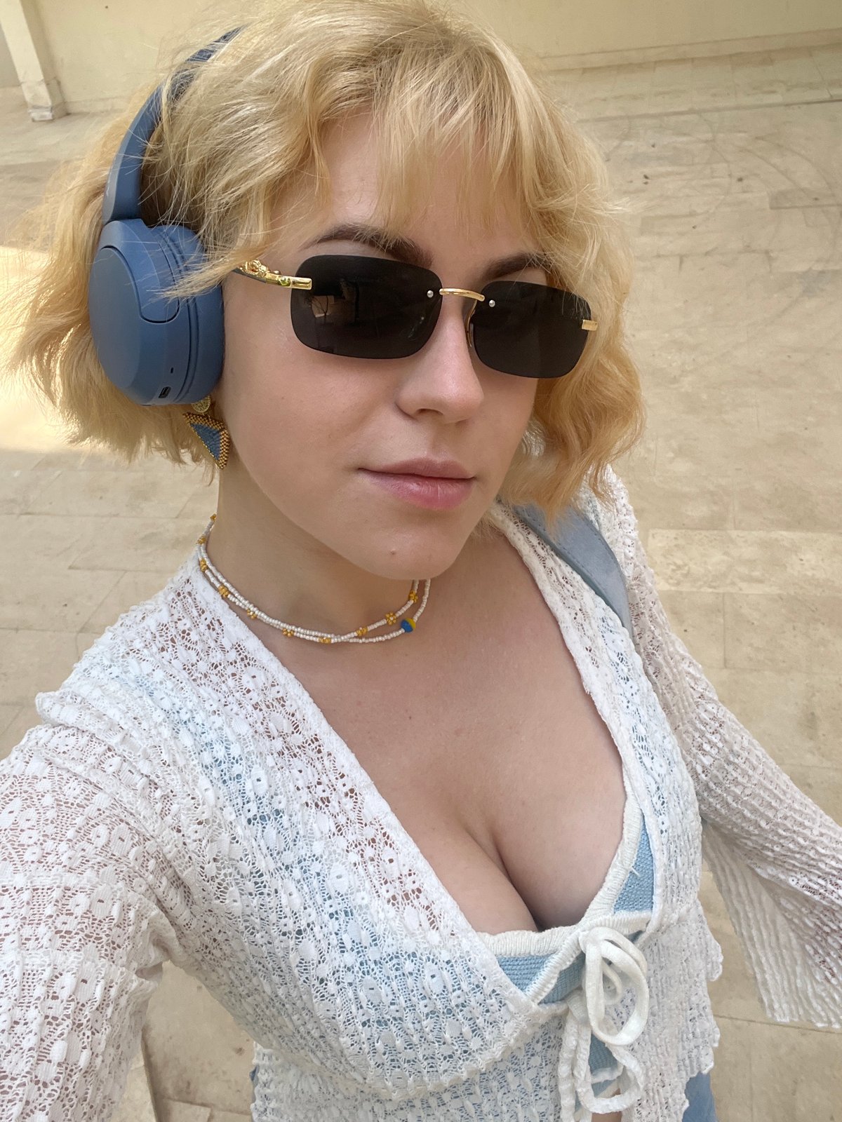 Woman documents casual market visit and pet time in Montenegro