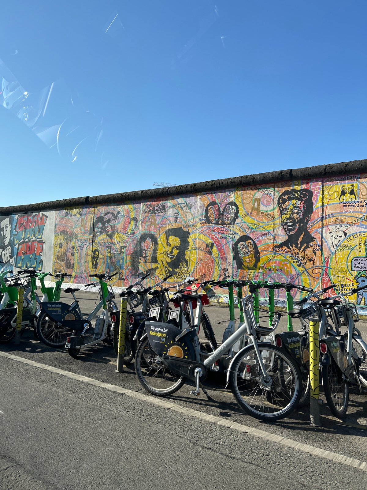 Berlin Wall street art documented Friday morning