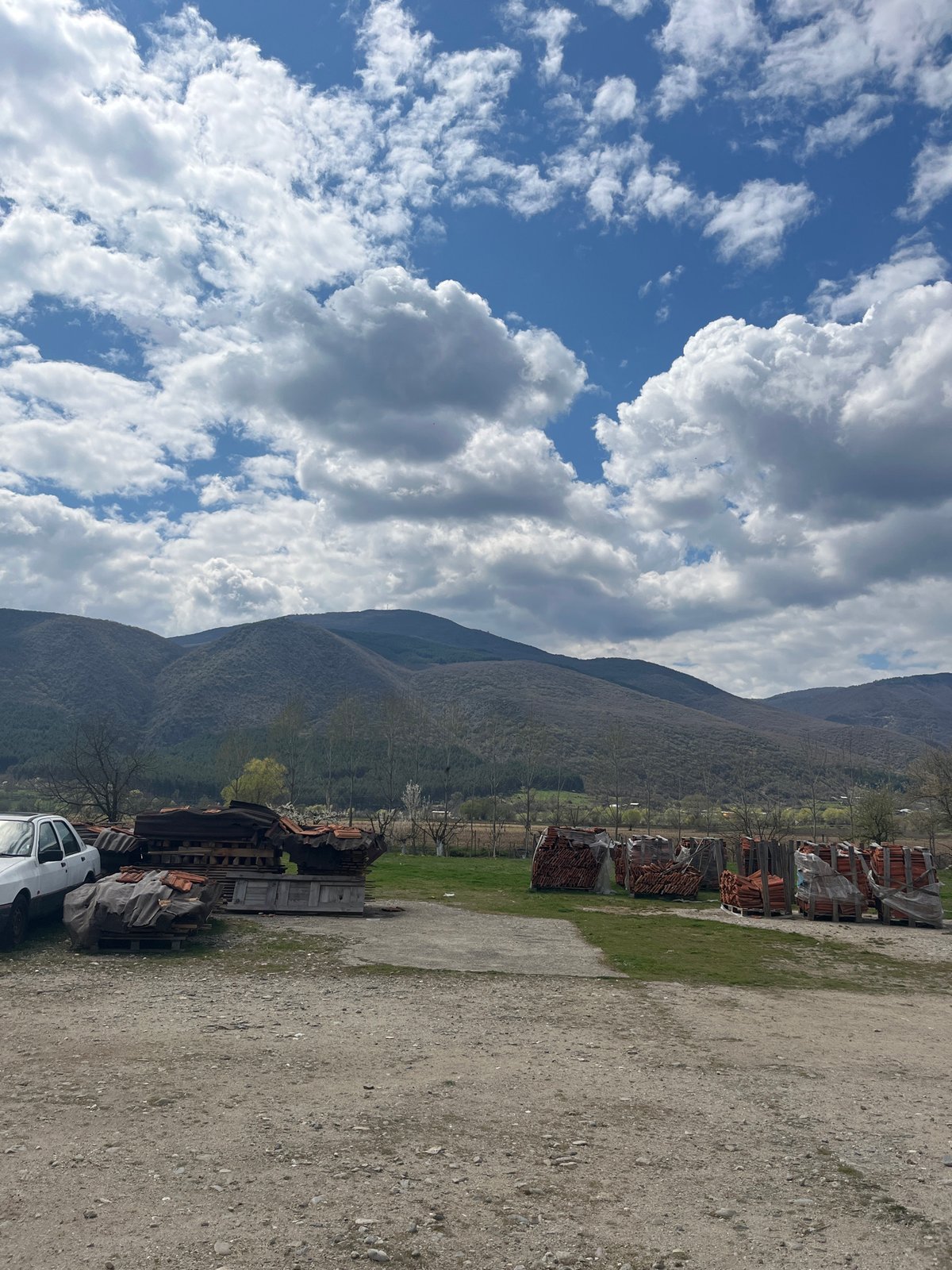 Spring landscape documented in rural Bulgaria mountains