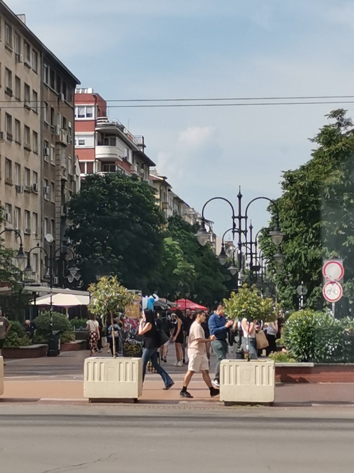 Everyday life documented across Sofia during afternoon hours