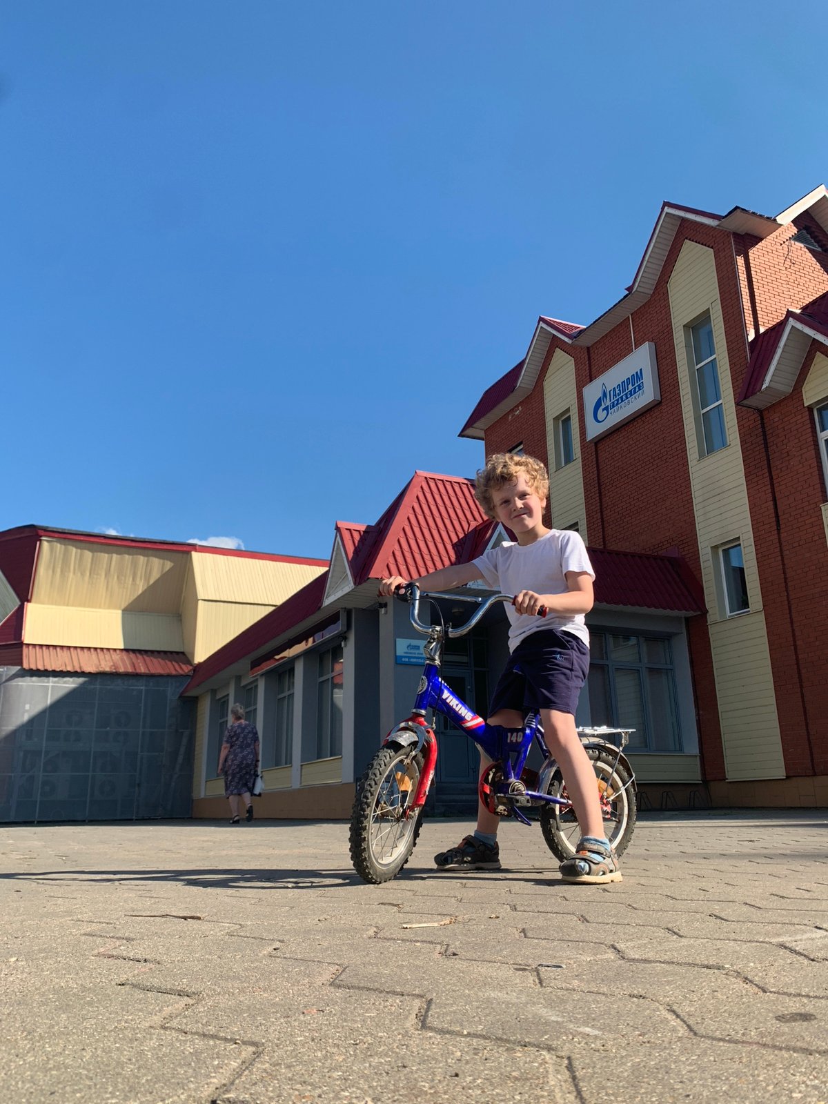 Afternoon outing with a bicycle in Chaikovsky, Russia