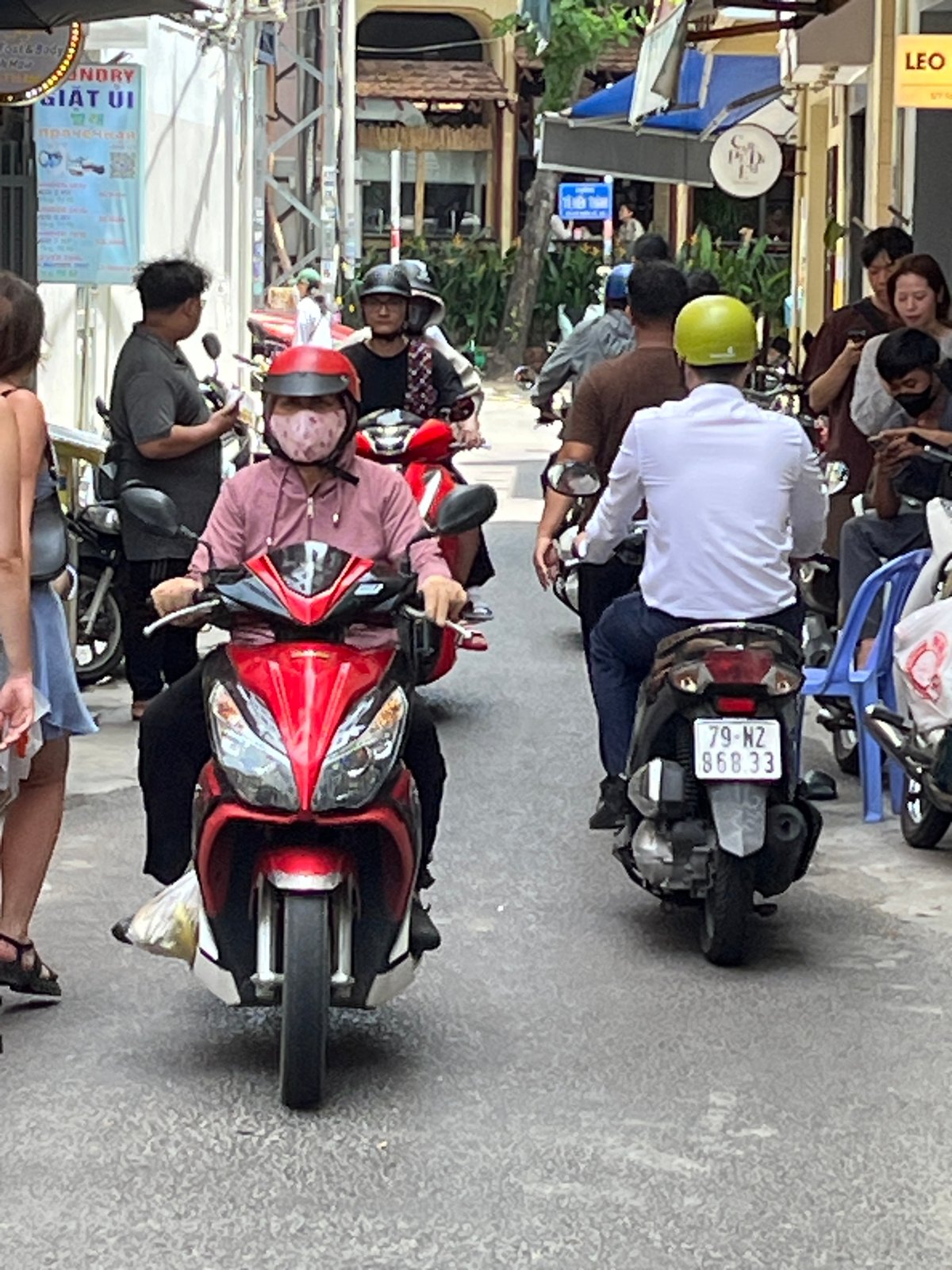 Morning street life documented in Nha Trang Ward Vietnam