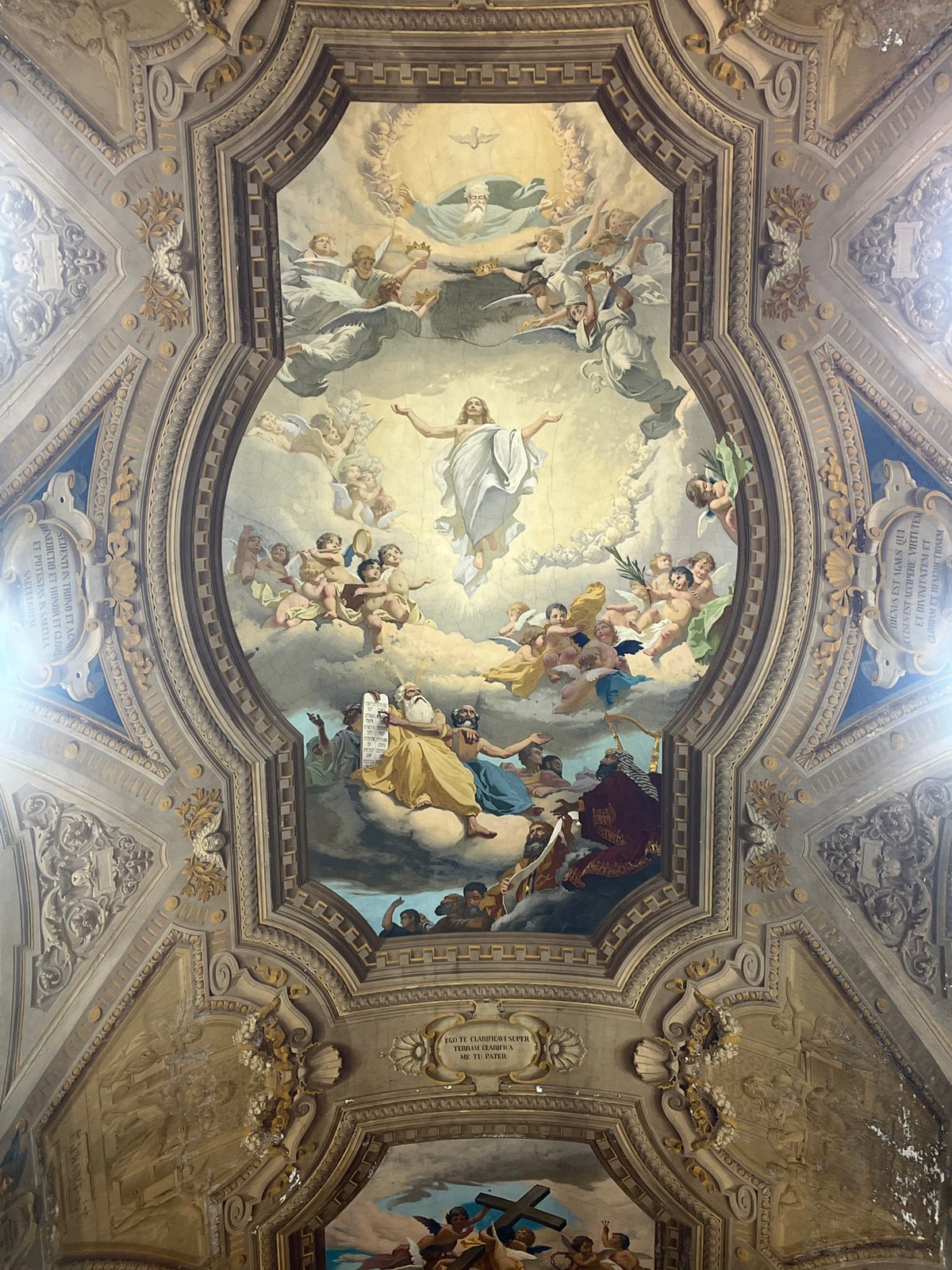 Tourist documents ornate interiors of Buenos Aires historic churches