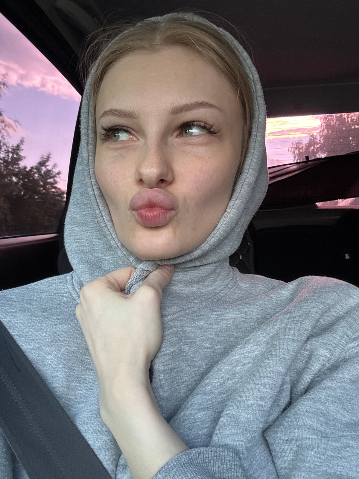 Quick selfie series from a car in Perm, Russia