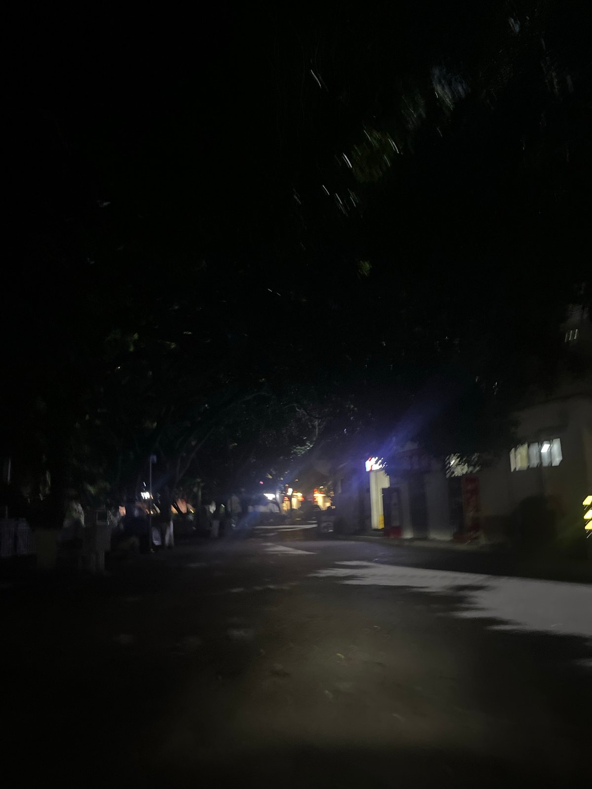 Nighttime street scenes documented in Jiulongpo District, China