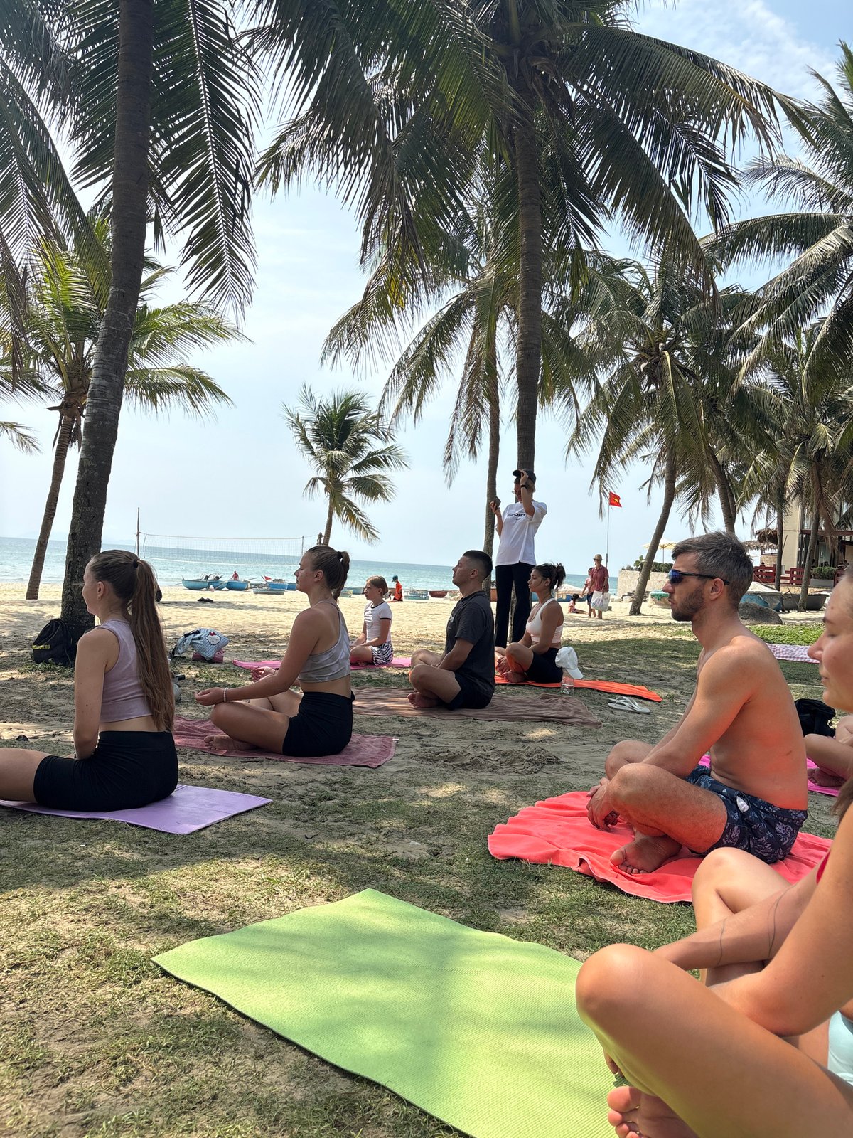 Beach fitness activities recorded at Mỹ Khê Beach, Đà Nẵng