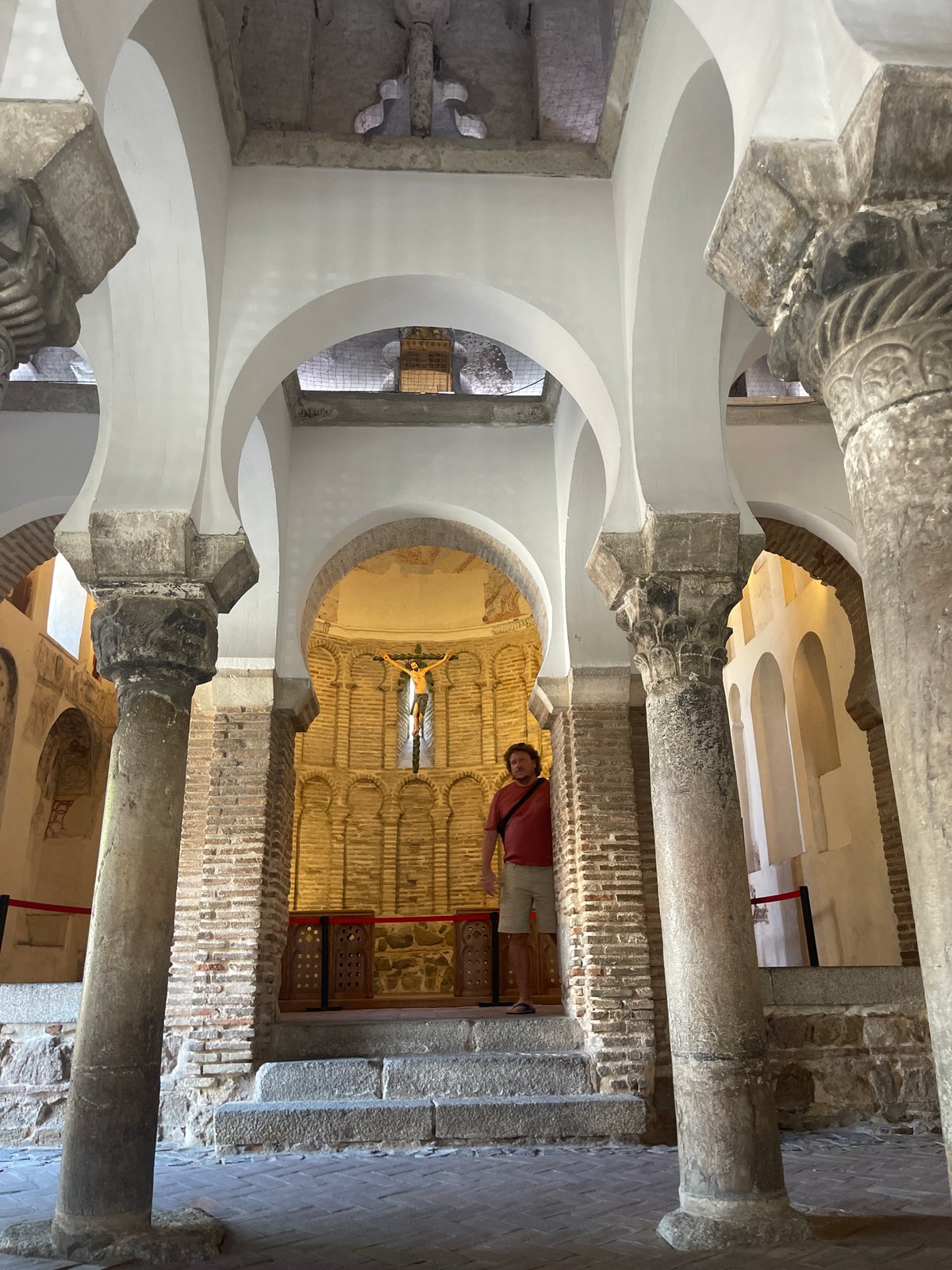 Inside and around Toledo's Mosque of Cristo de la Luz