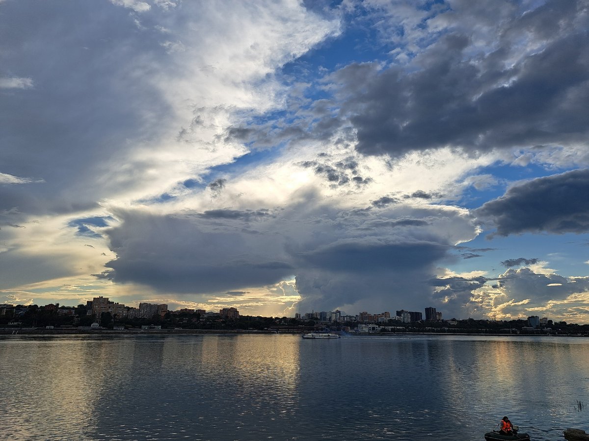 Stormy skies and wildlife along the Angara River, Irkutsk