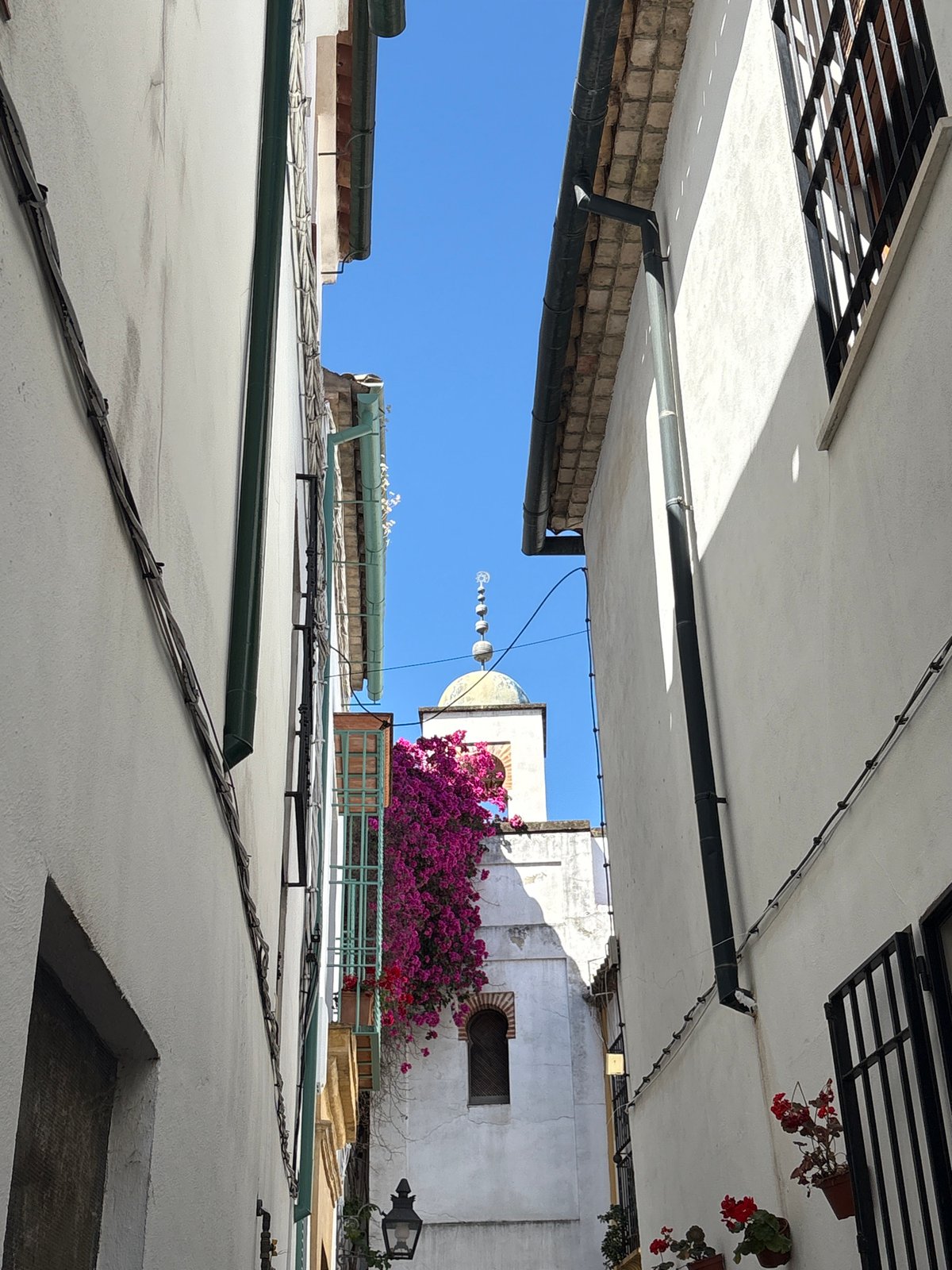Street scene photographed in historic Córdoba, Spain