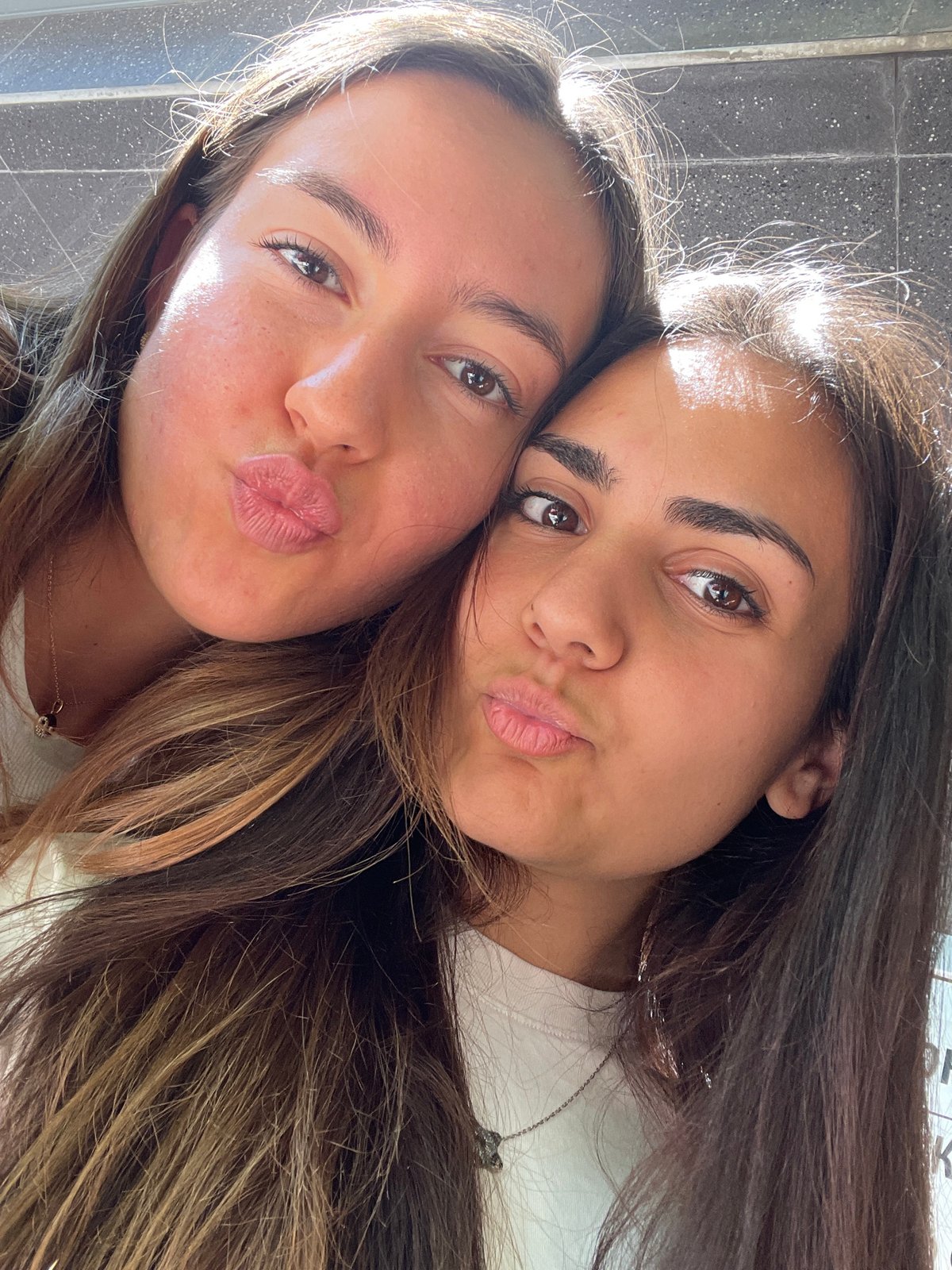 Friends Take Multiple Selfies During Casual Outing in Burgas