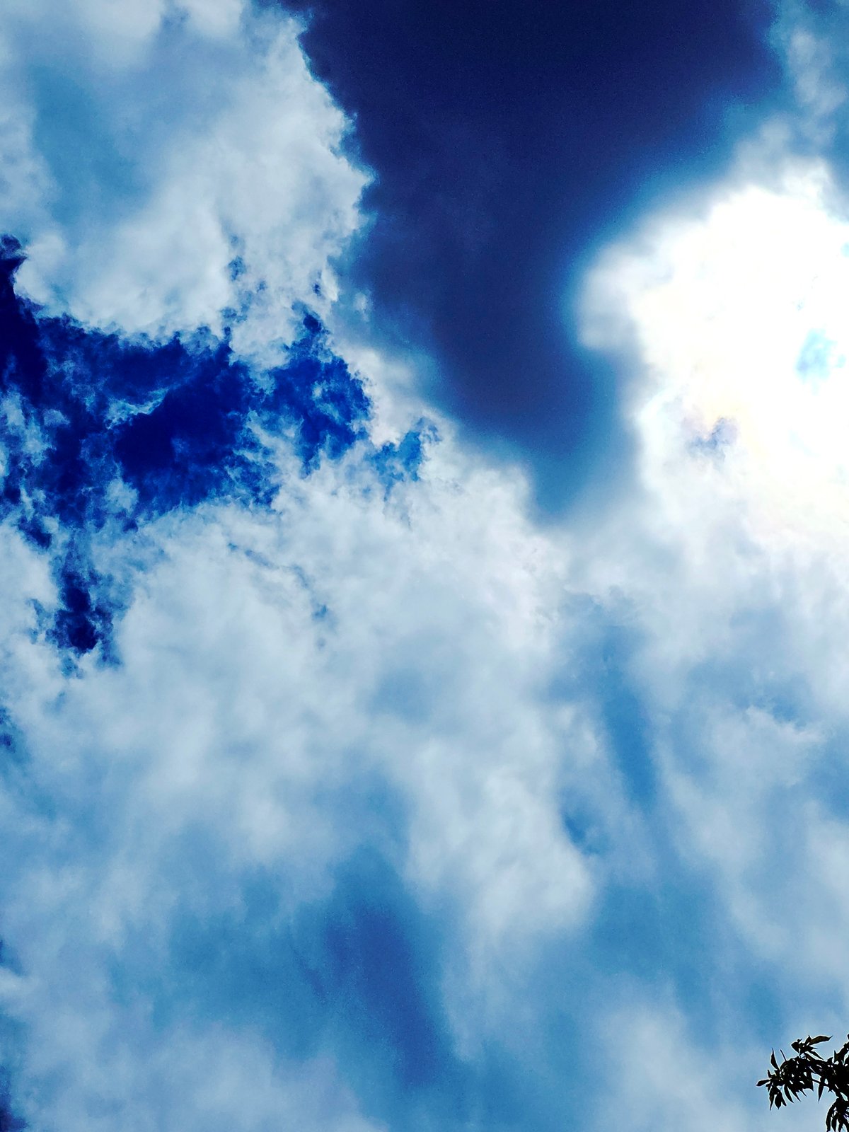Sky watching session captures changing cloud patterns and sunlight