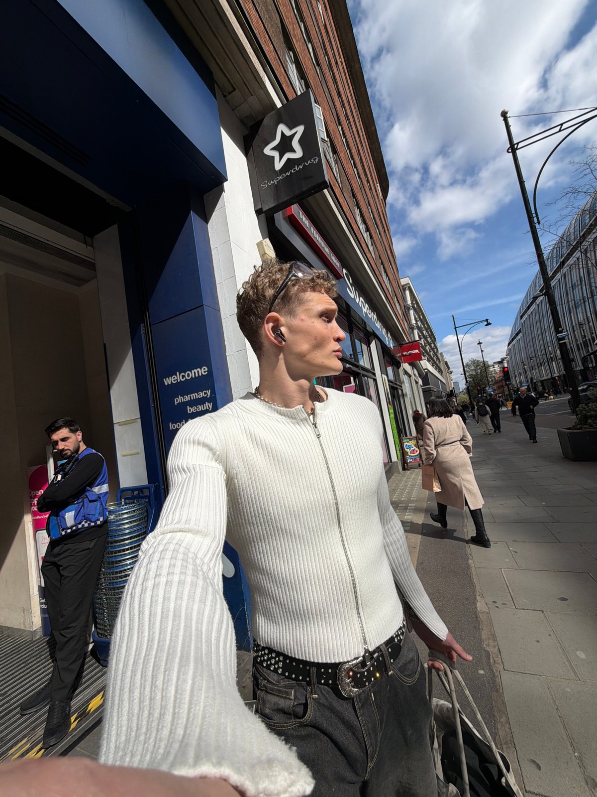 Young adults photographed in casual London street portraits